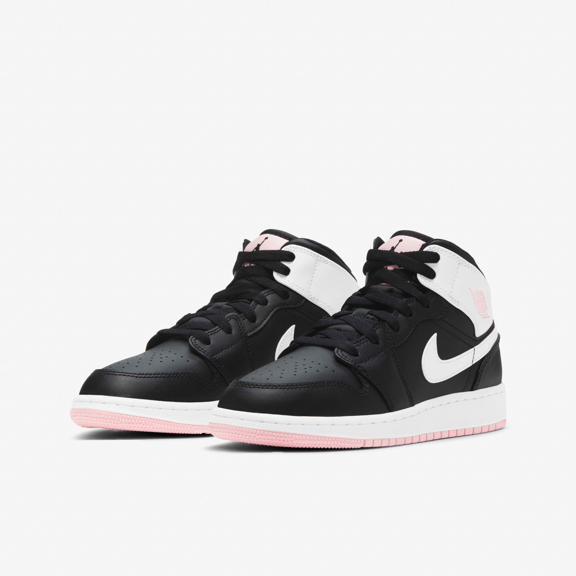 Air Jordan 1 Mid GS - Black/Arctic Punch