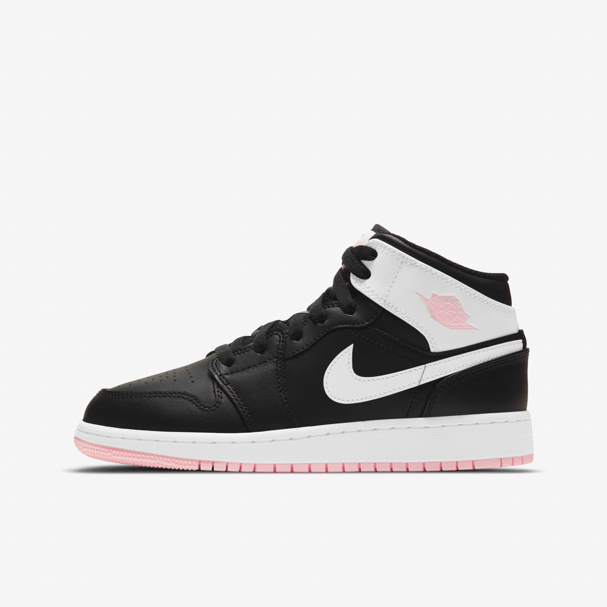 Air Jordan 1 Mid GS - Black/Arctic Punch