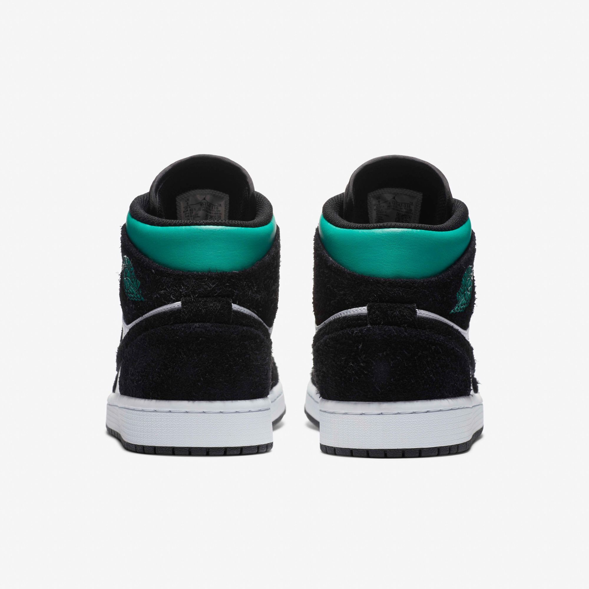Air Jordan 1 Mid SE - Black/White/Light Solar Flare Heather