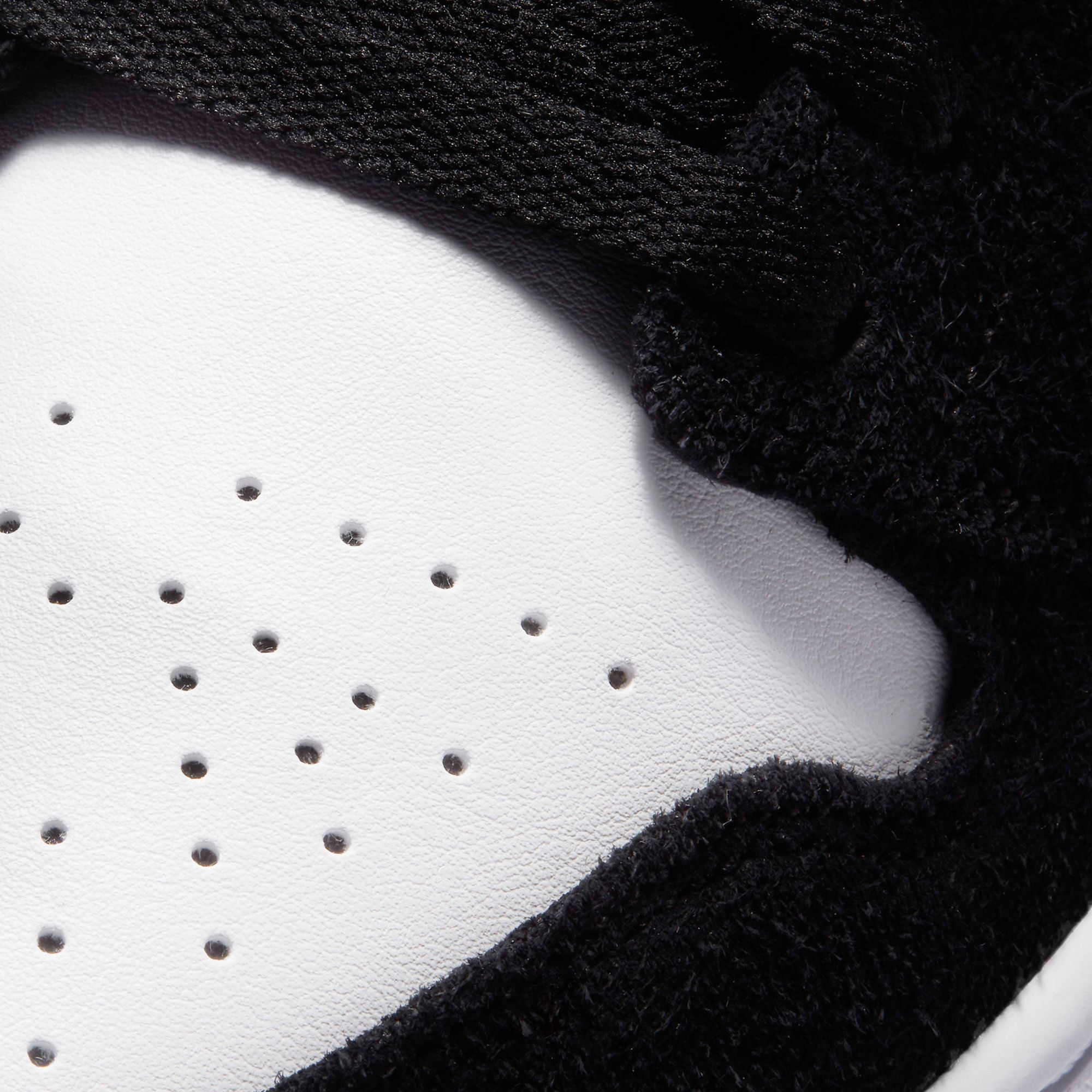 Air Jordan 1 Mid SE - Black/White/Light Solar Flare Heather