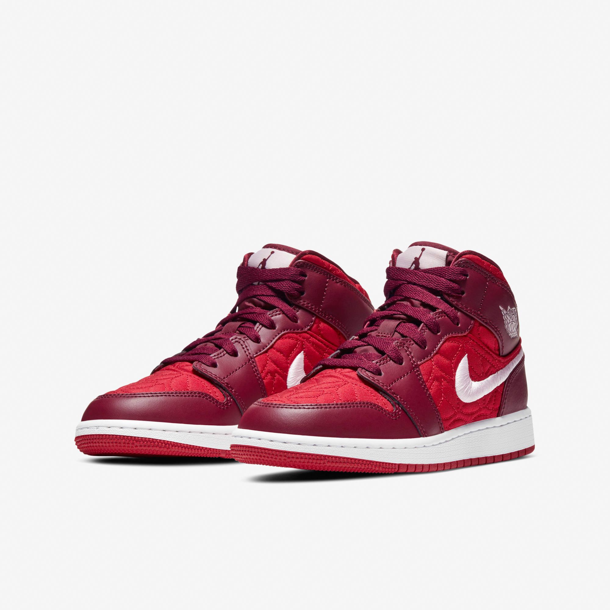 Air Jordan 1 Mid SE - Gym Red/Dark Beetroot
