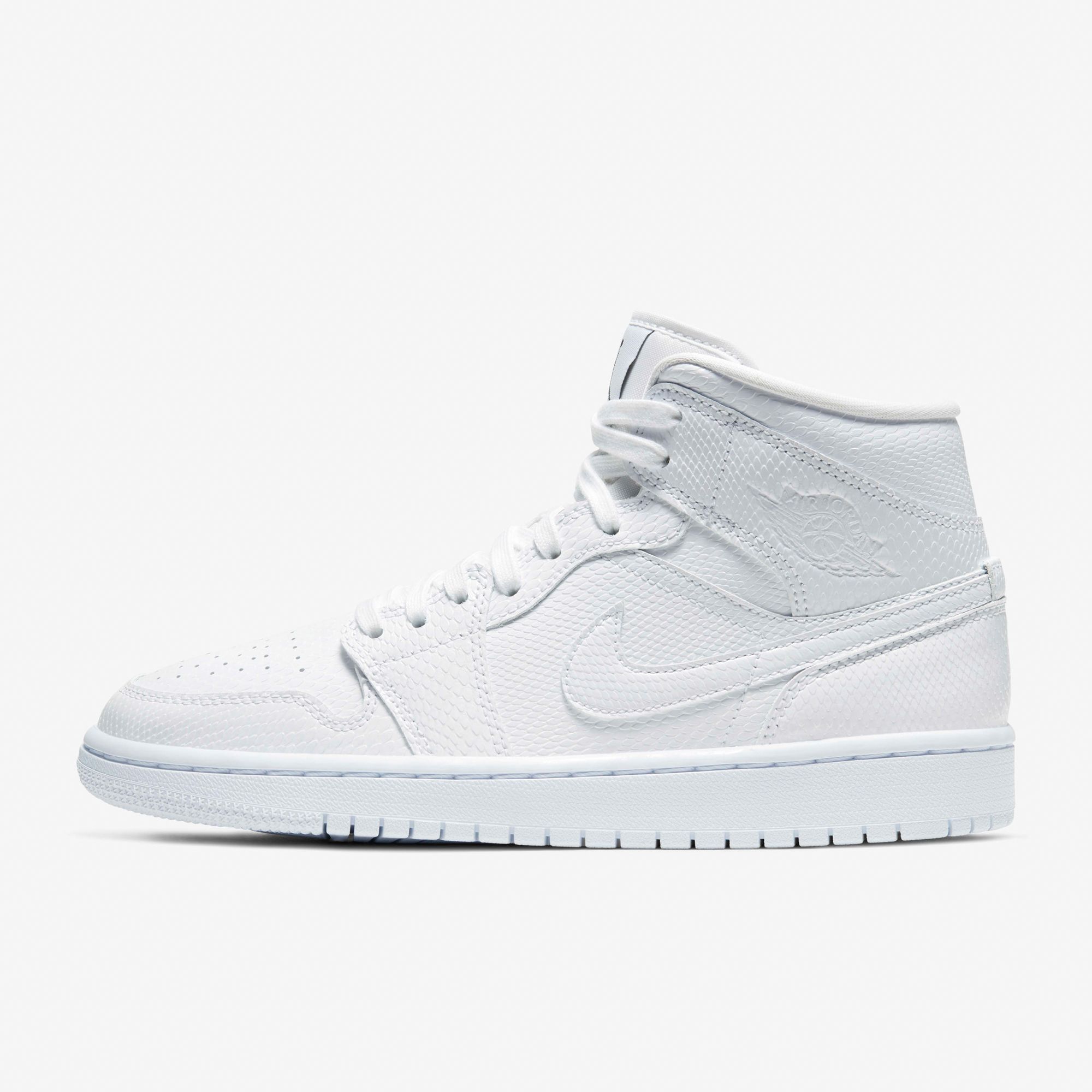 Air Jordan 1 Mid WMNS - White Snakeskin