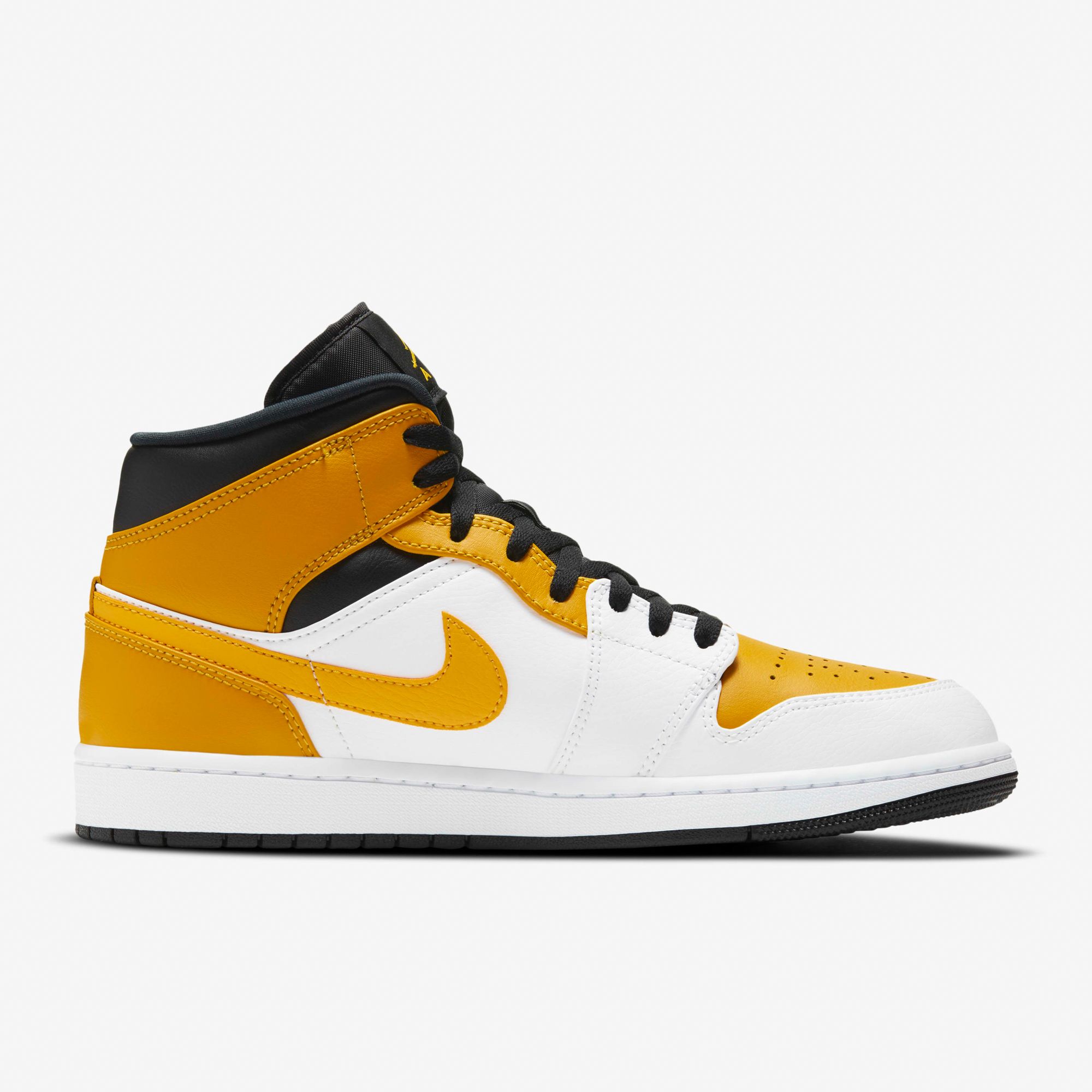 Air Jordan 1 Mid - White/University Gold