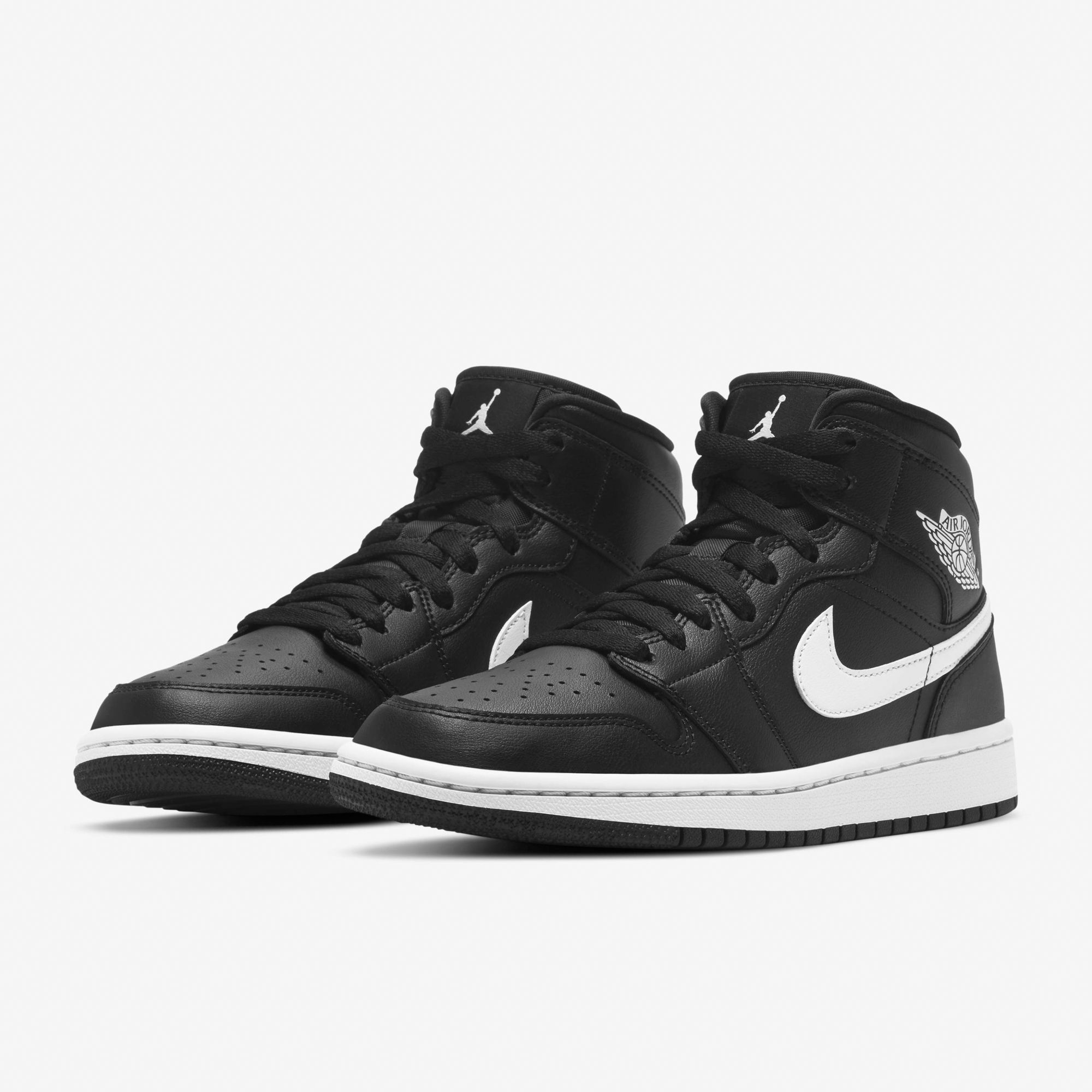 Air Jordan 1 Mid WMNS - Black/White