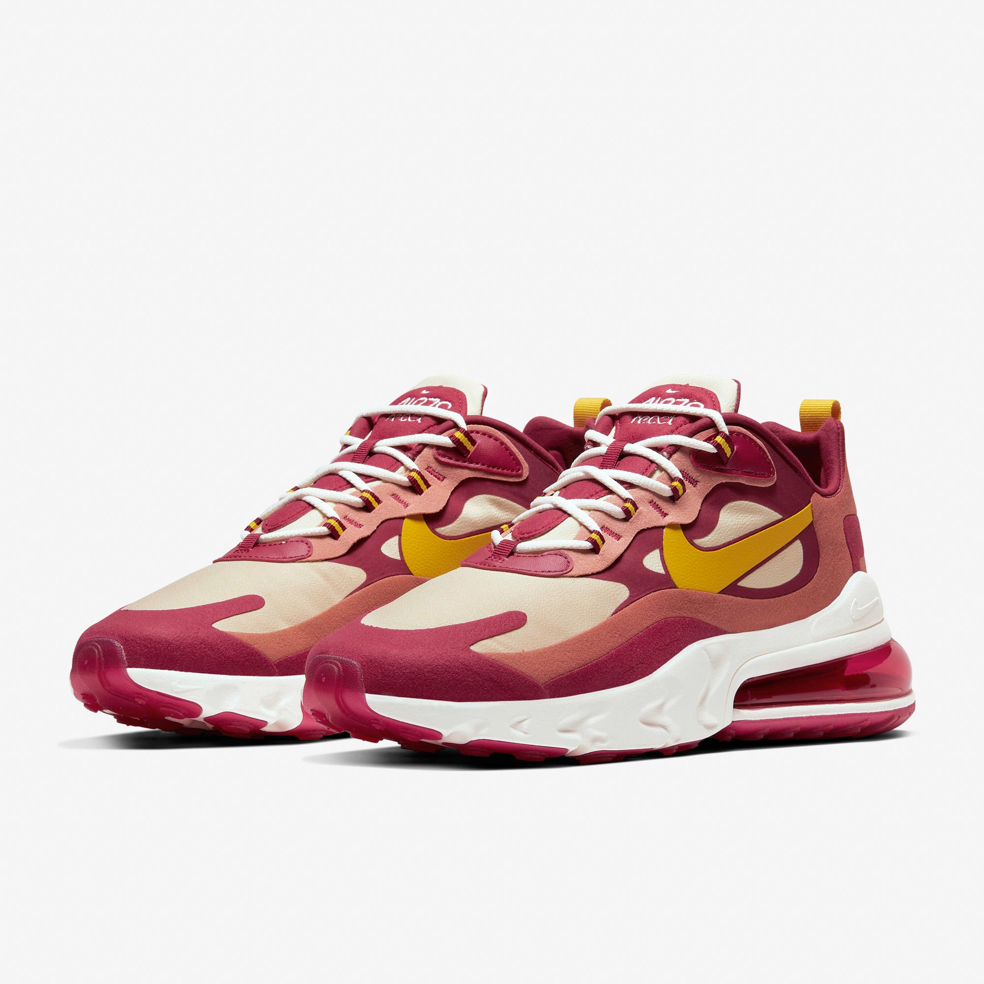 Nike Air Max 270 React - Noble Red/Team Gold