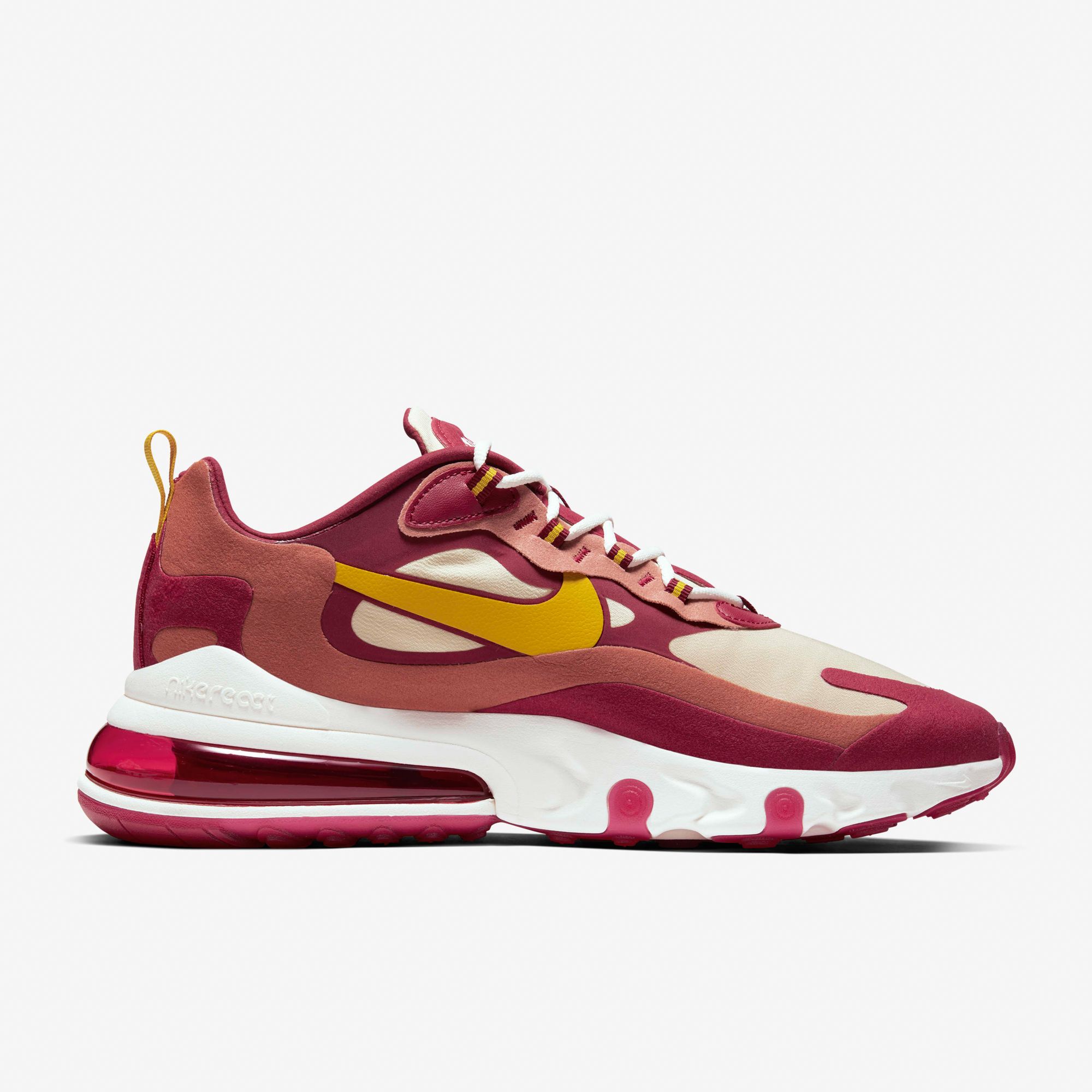 Nike Air Max 270 React - Noble Red/Team Gold