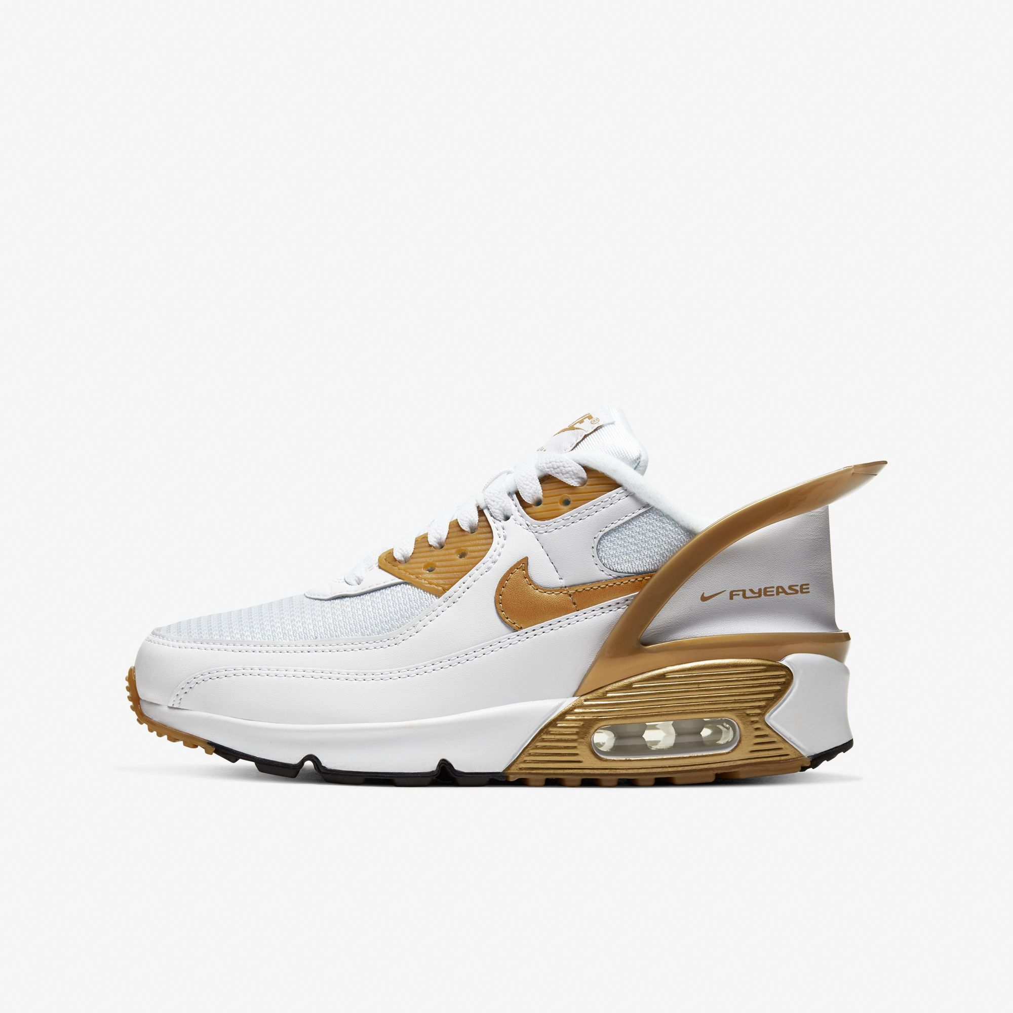 Nike Air Max 90 Flyease 'White/Gold'
