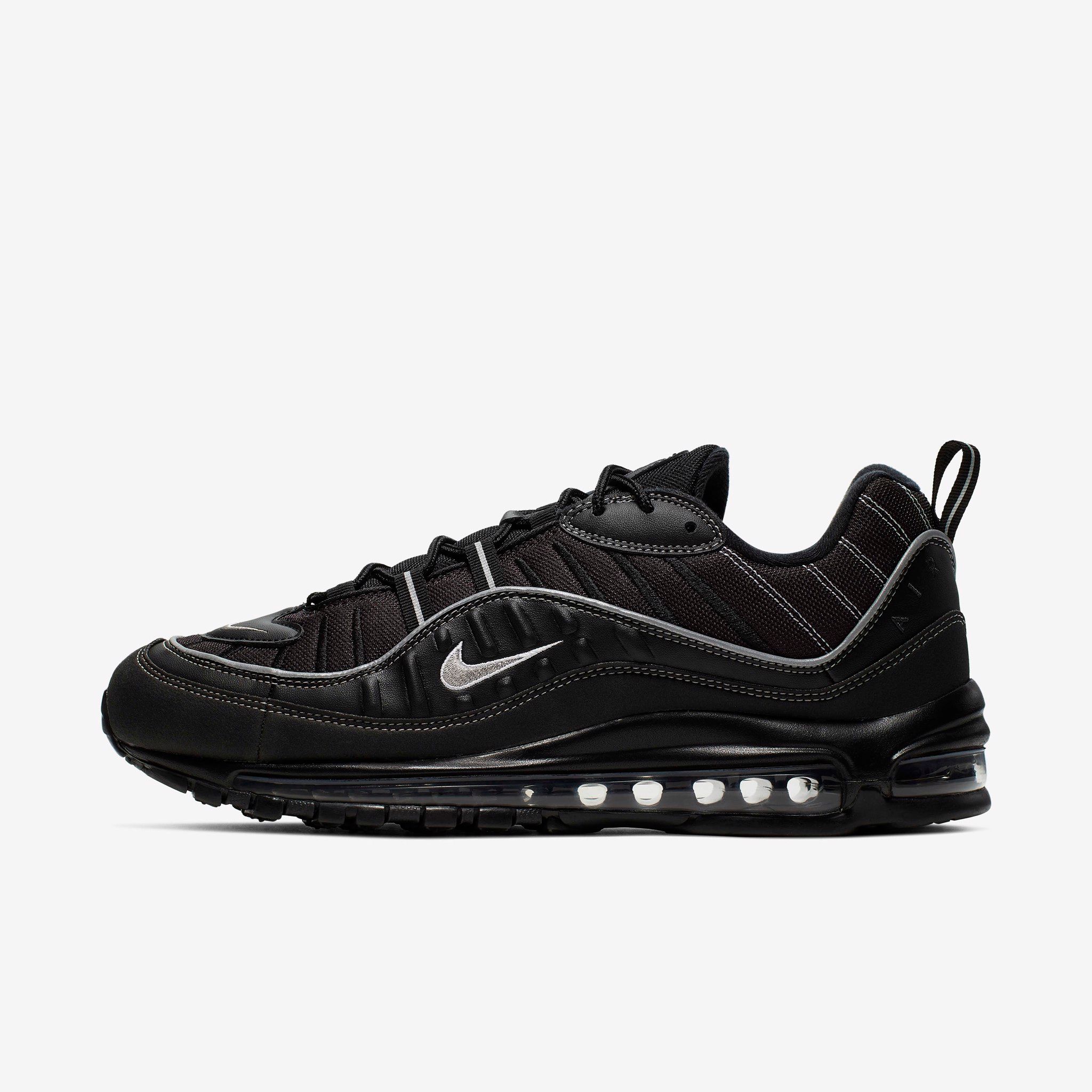 Nike Air Max 98 - Black/Metallic Silver