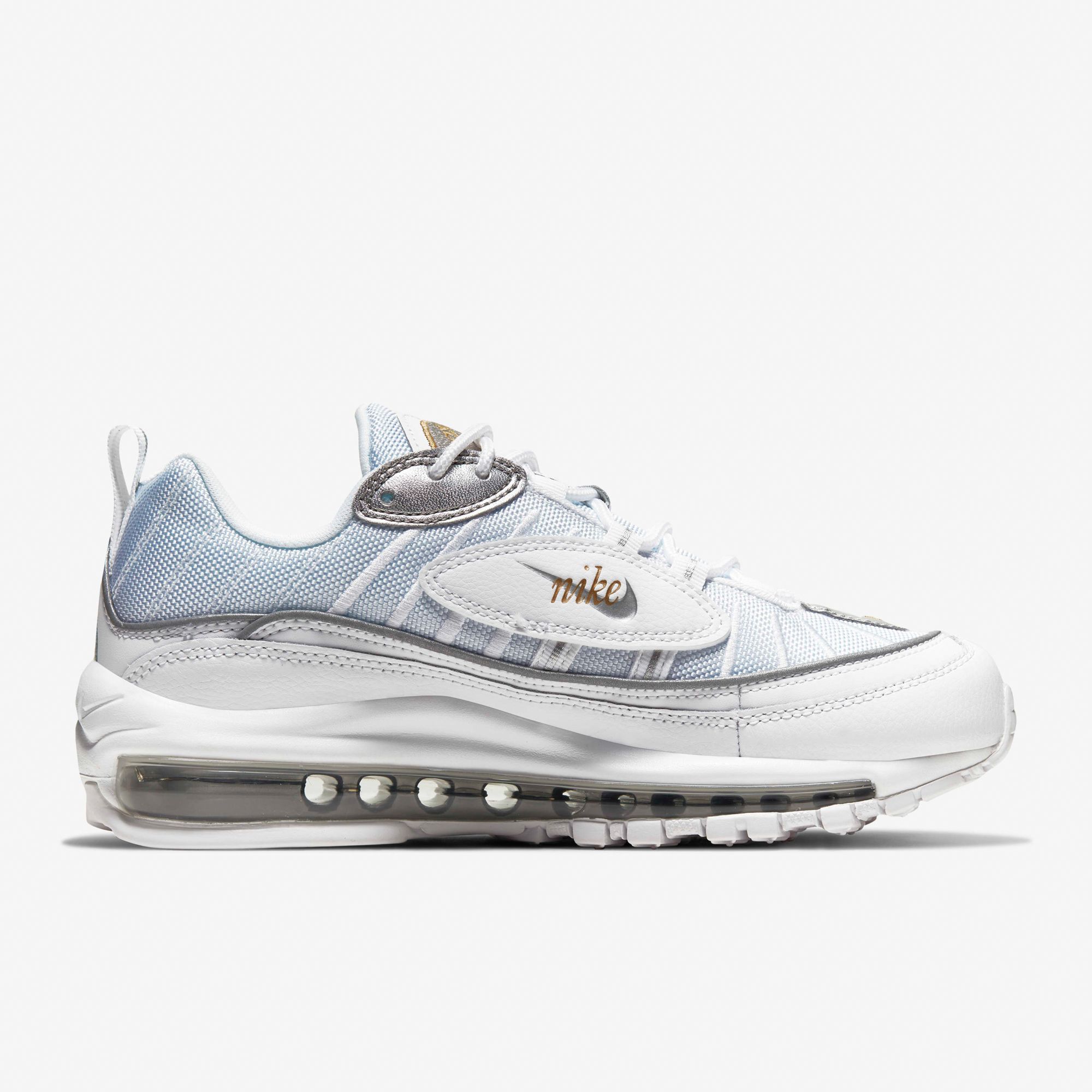 Nike Air Max 98 - White/Silver/Gold
