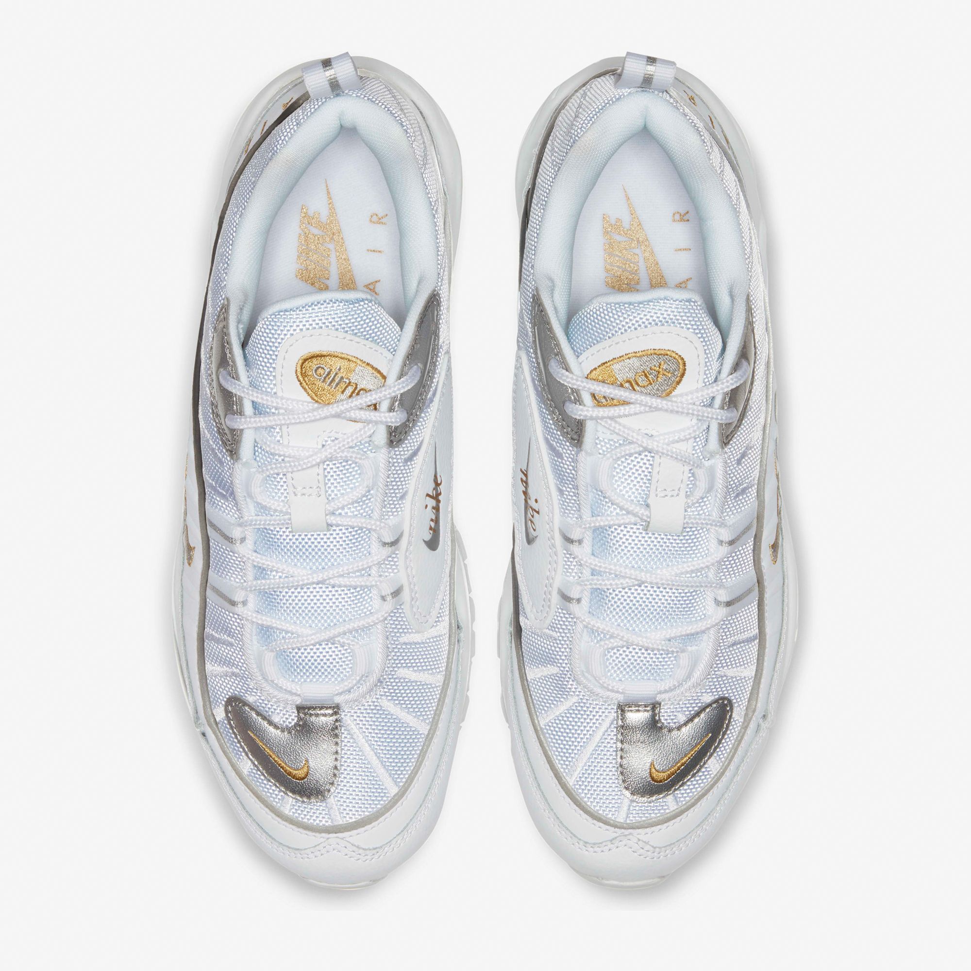 Nike Air Max 98 - White/Silver/Gold
