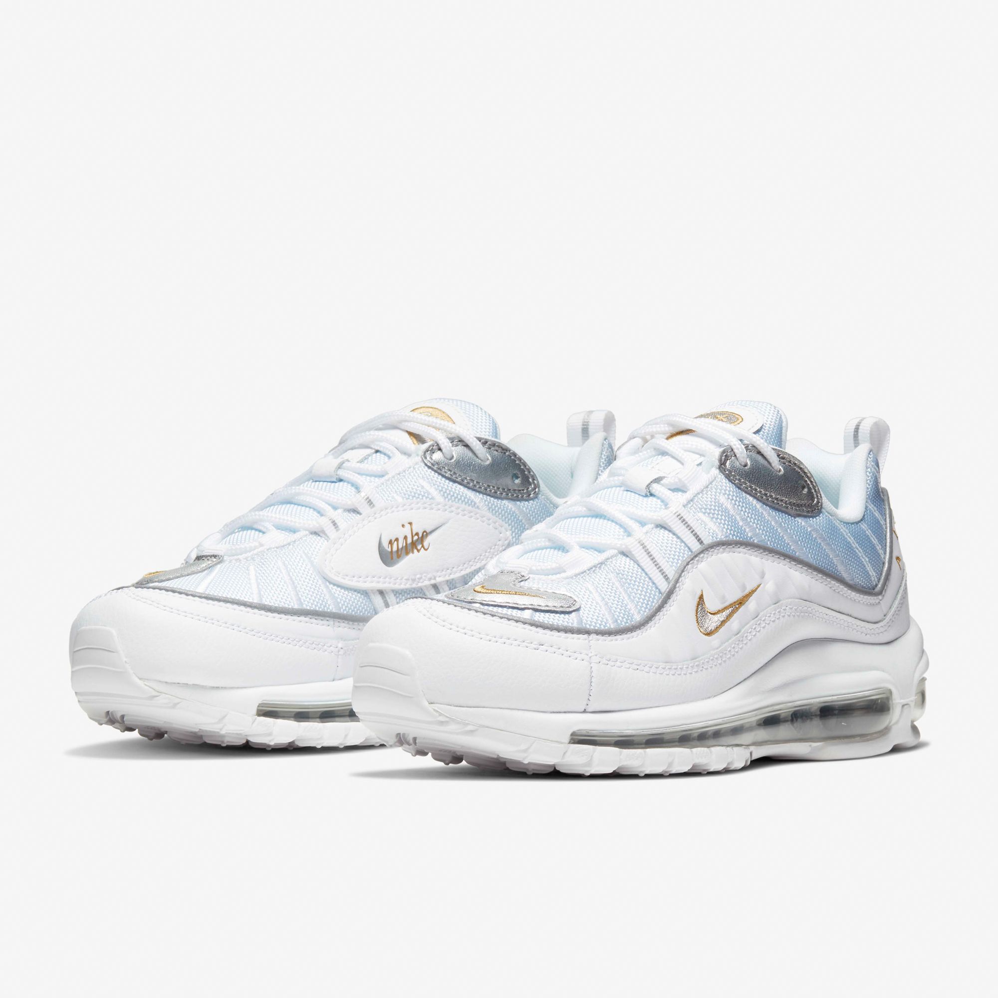 Nike Air Max 98 - White/Silver/Gold