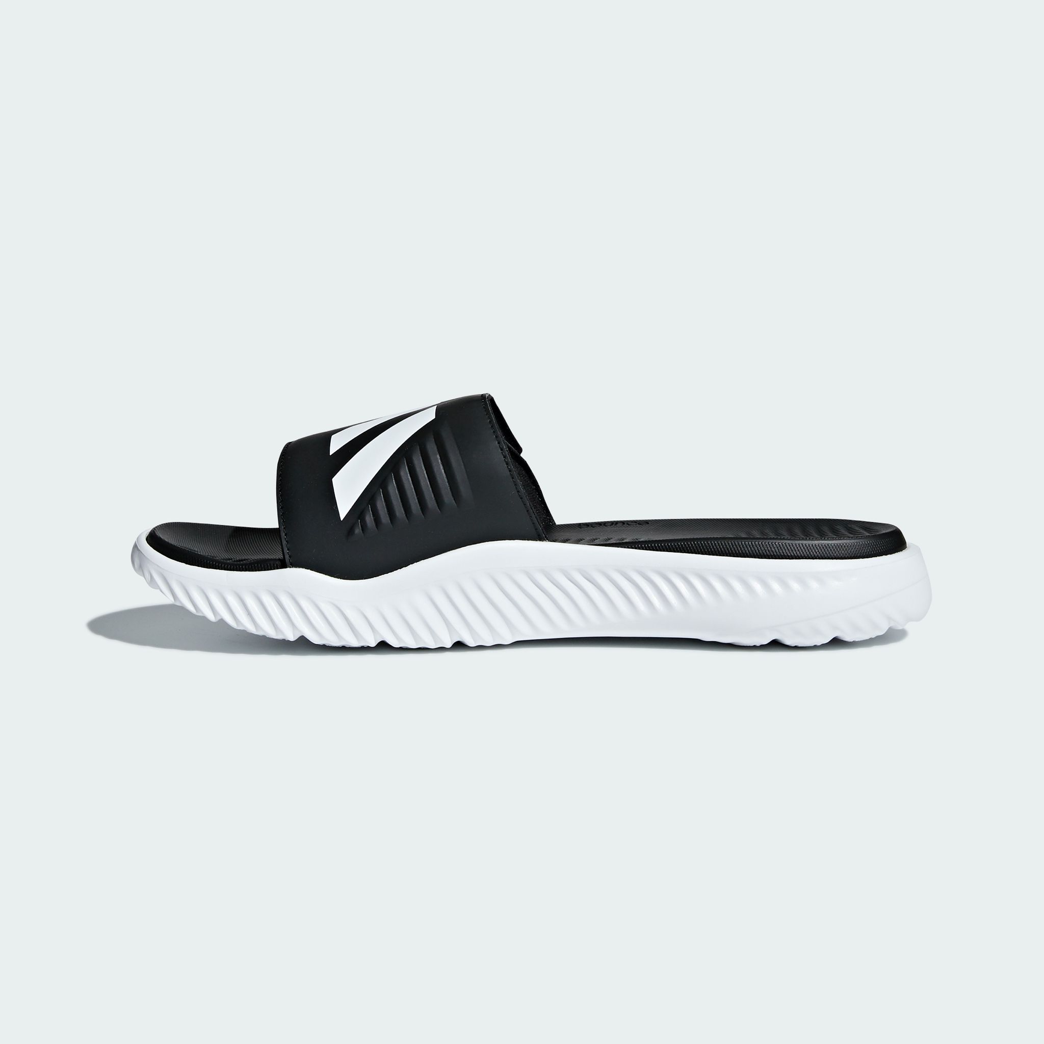 adidas Alphabounce Basketball Slide 'White/Black'