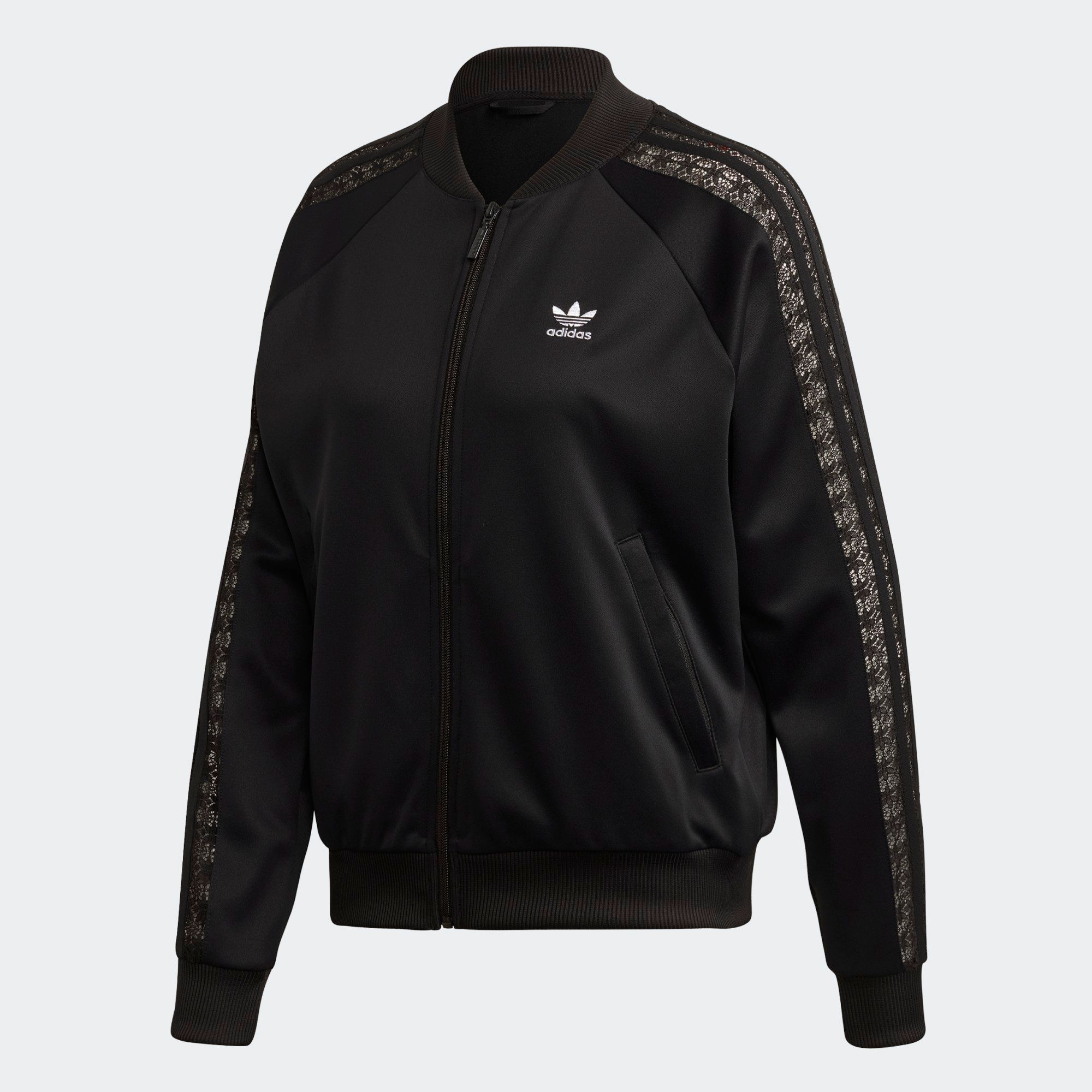  adidas Lace Track Jacket - Black 