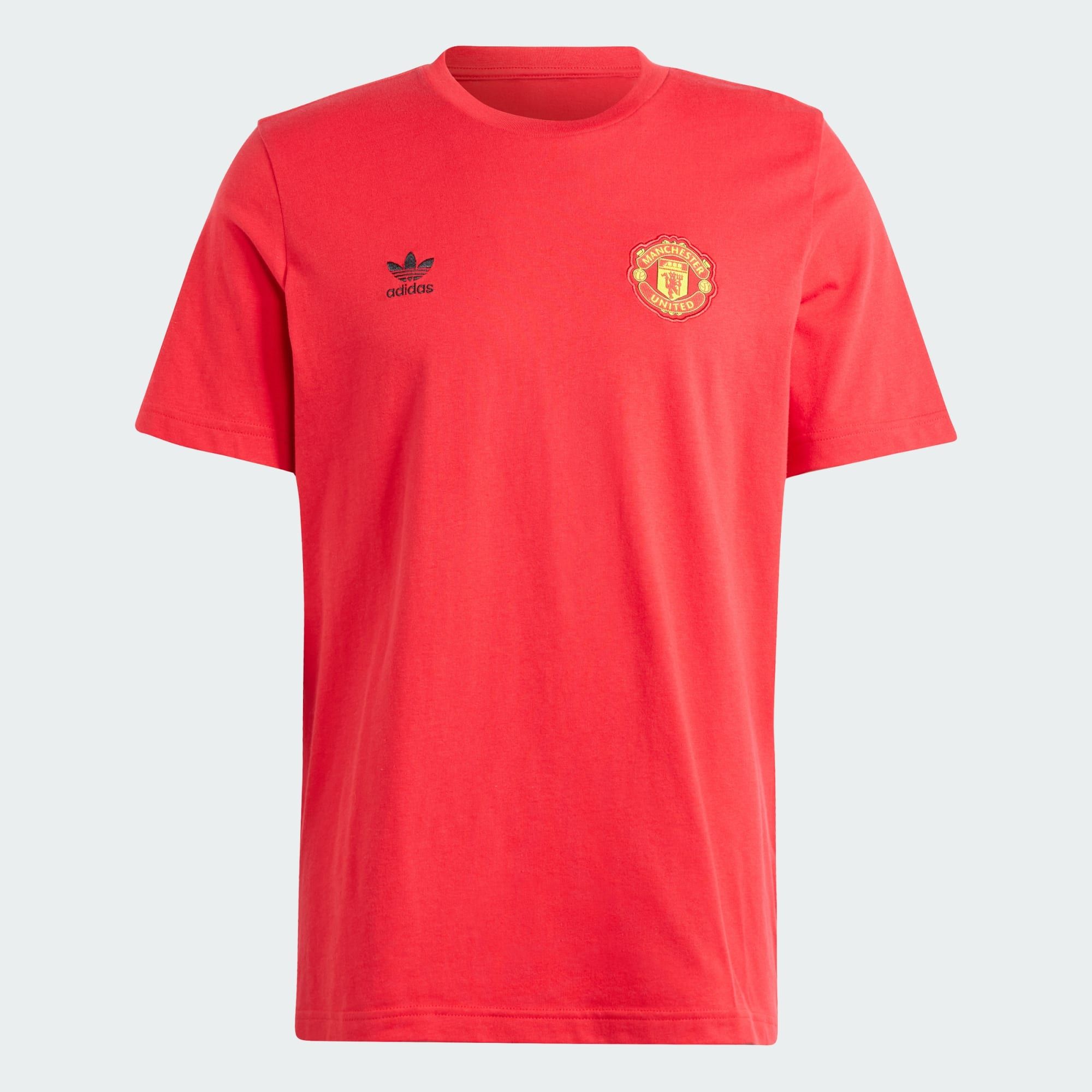  adidas Manchester United Essentials Trefoil Tee - Red 