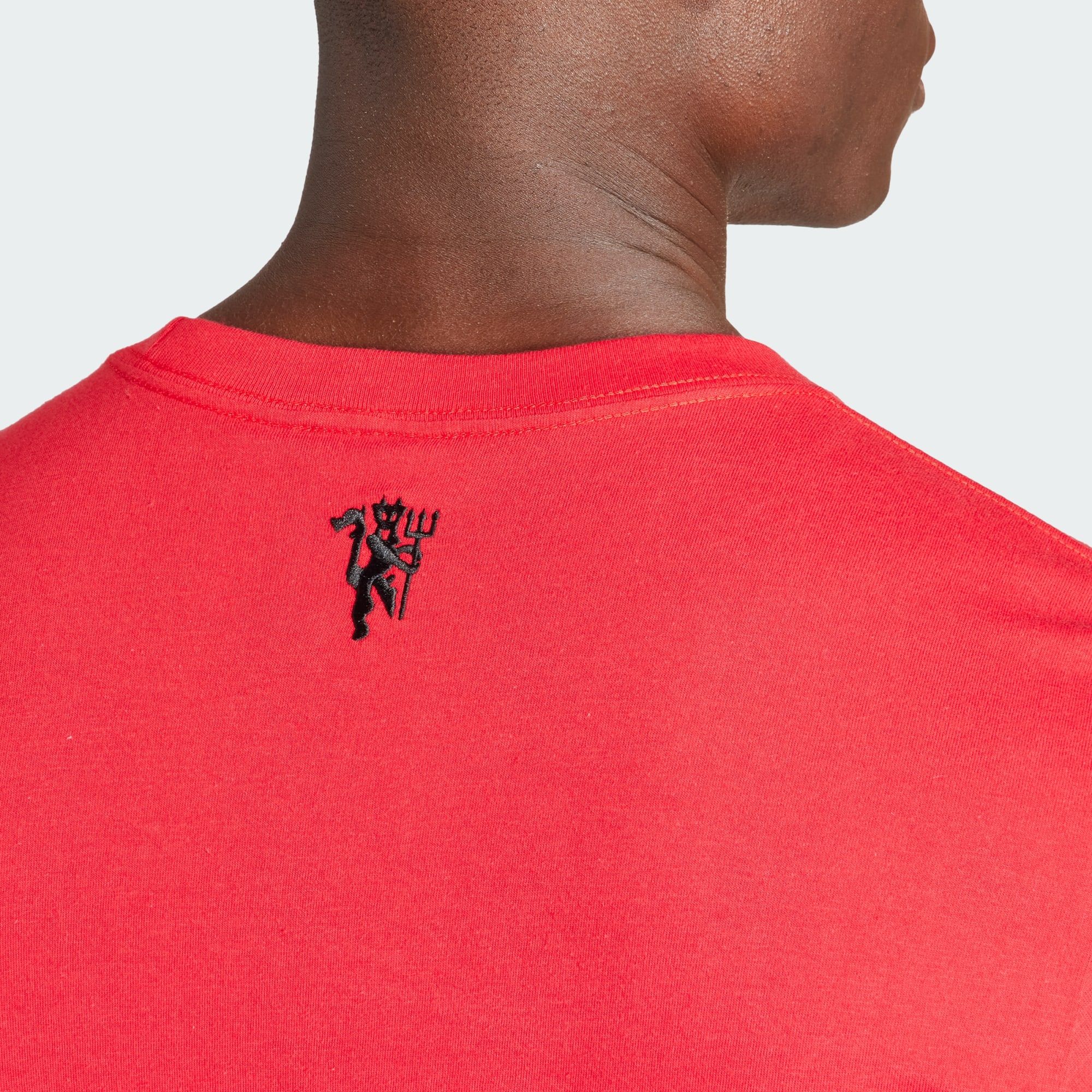  adidas Manchester United Essentials Trefoil Tee - Red 