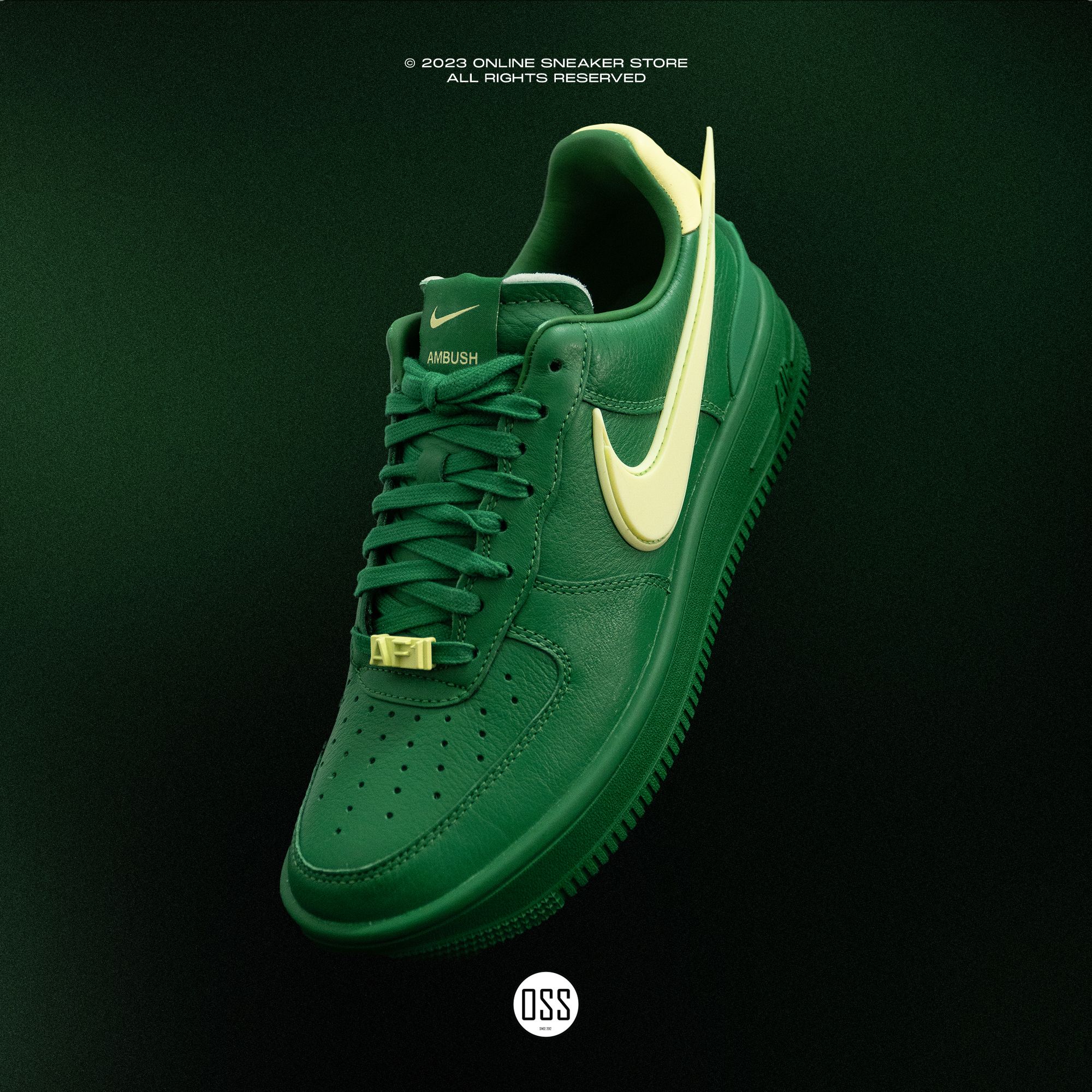 Nike Air Force 1 x AMBUSH® - Pine Green / Citron