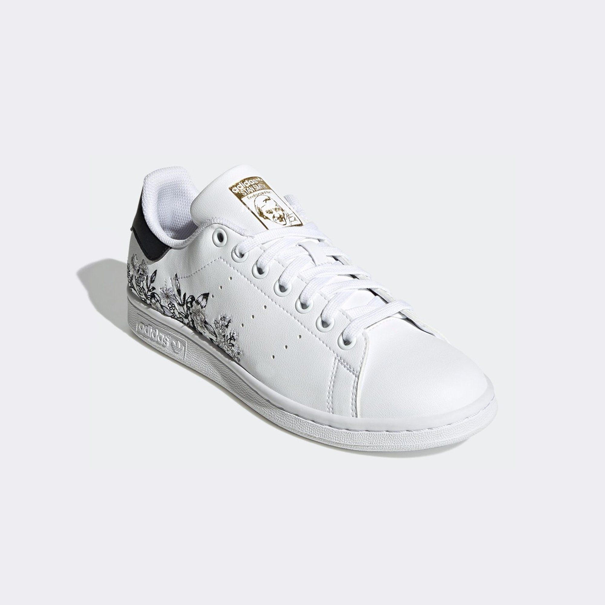  adidas Stan Smith - White / Black Floral 