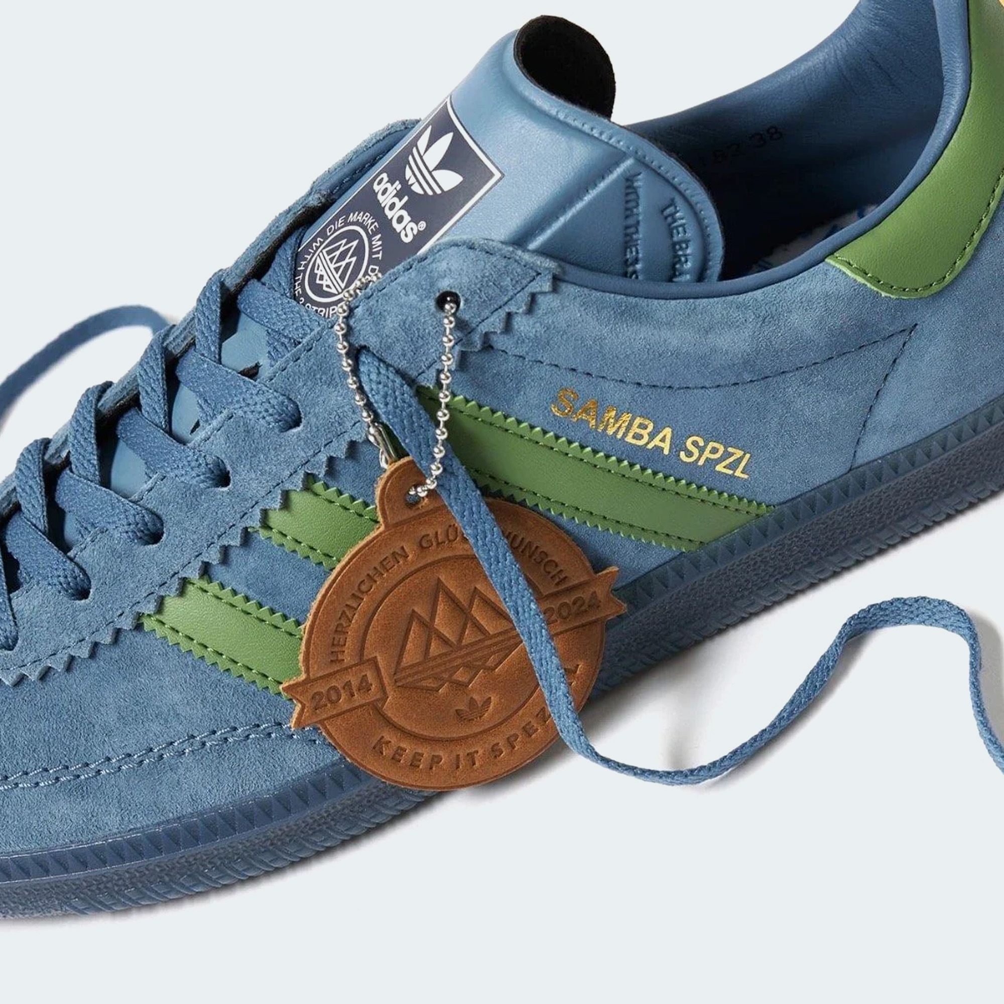 END. x adidas Samba Deco SPZL - Blue