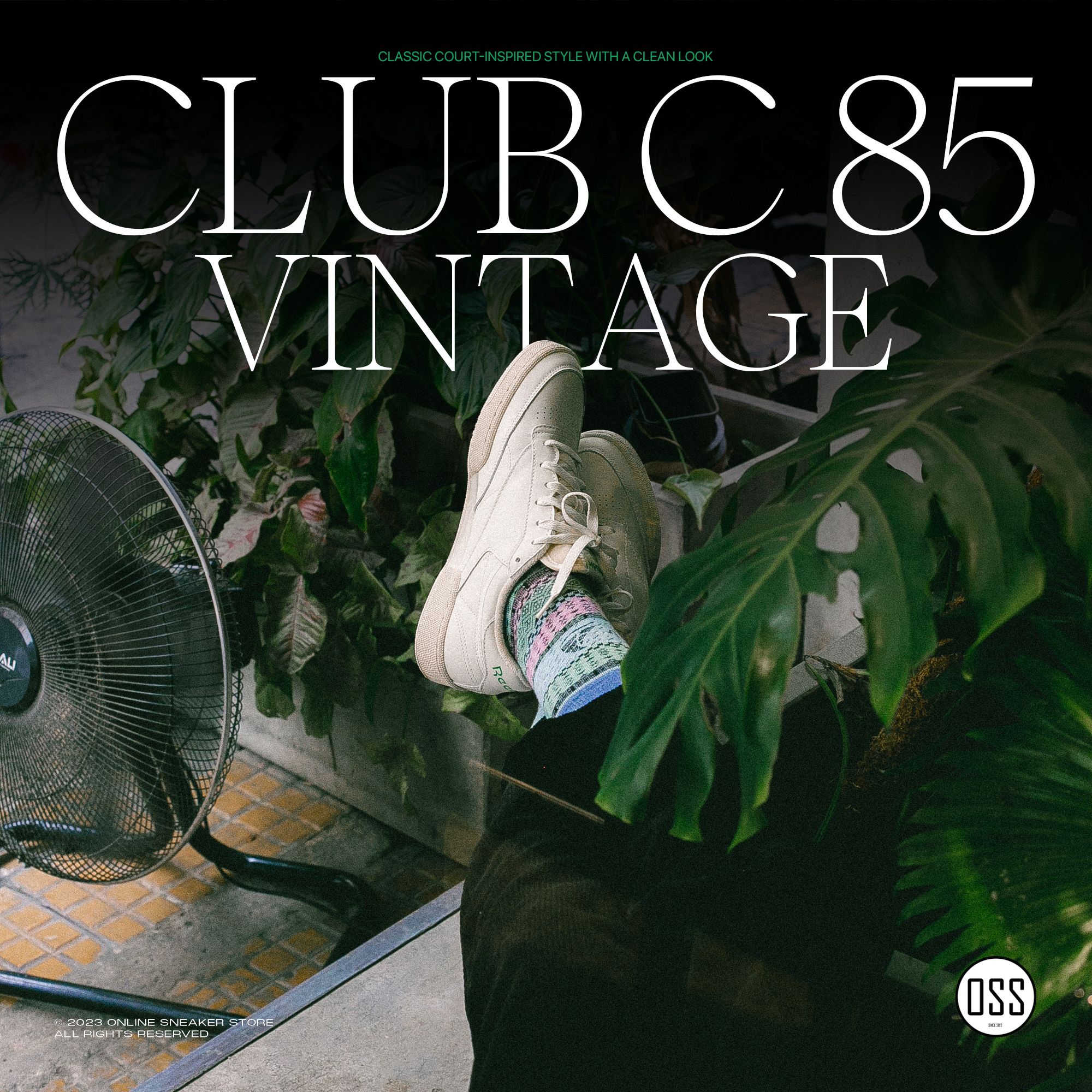 Reebok Club C 85 Vintage - Chalk / Glen Green