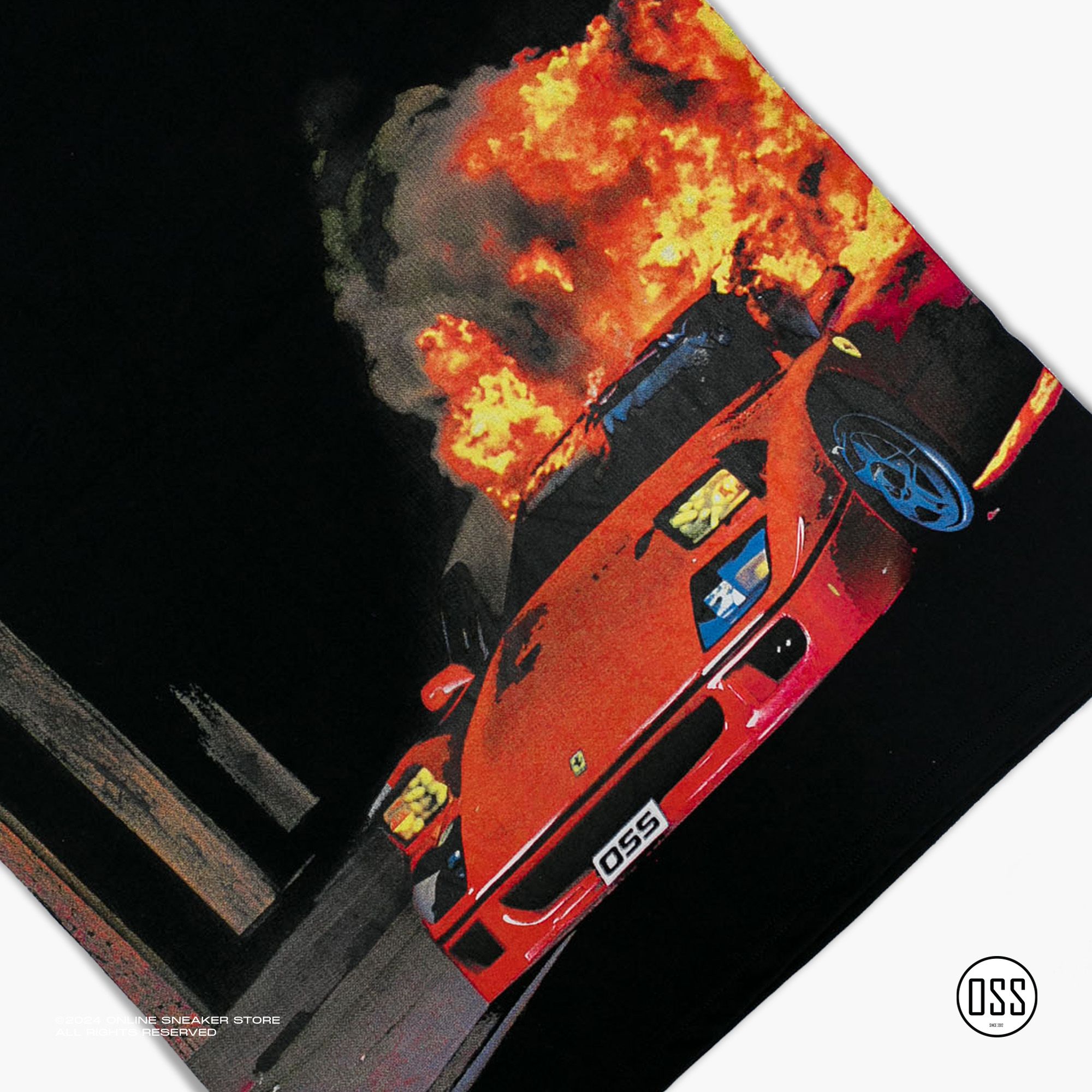 Burned F40 Tee - Black