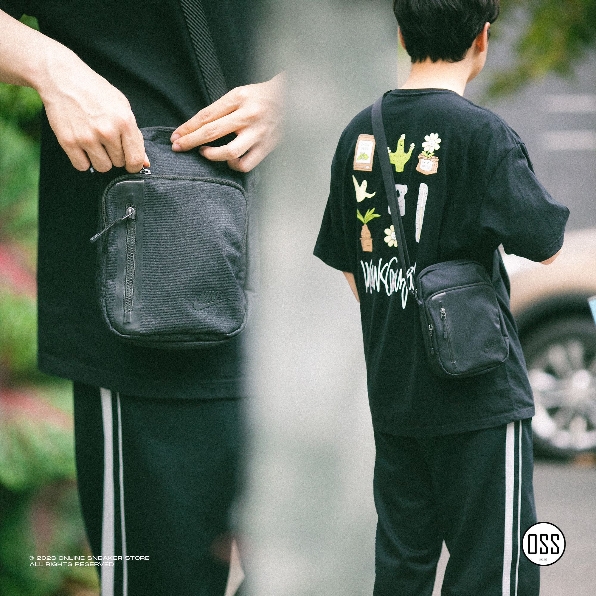 Nike Tech Cross-Body Bag - Black