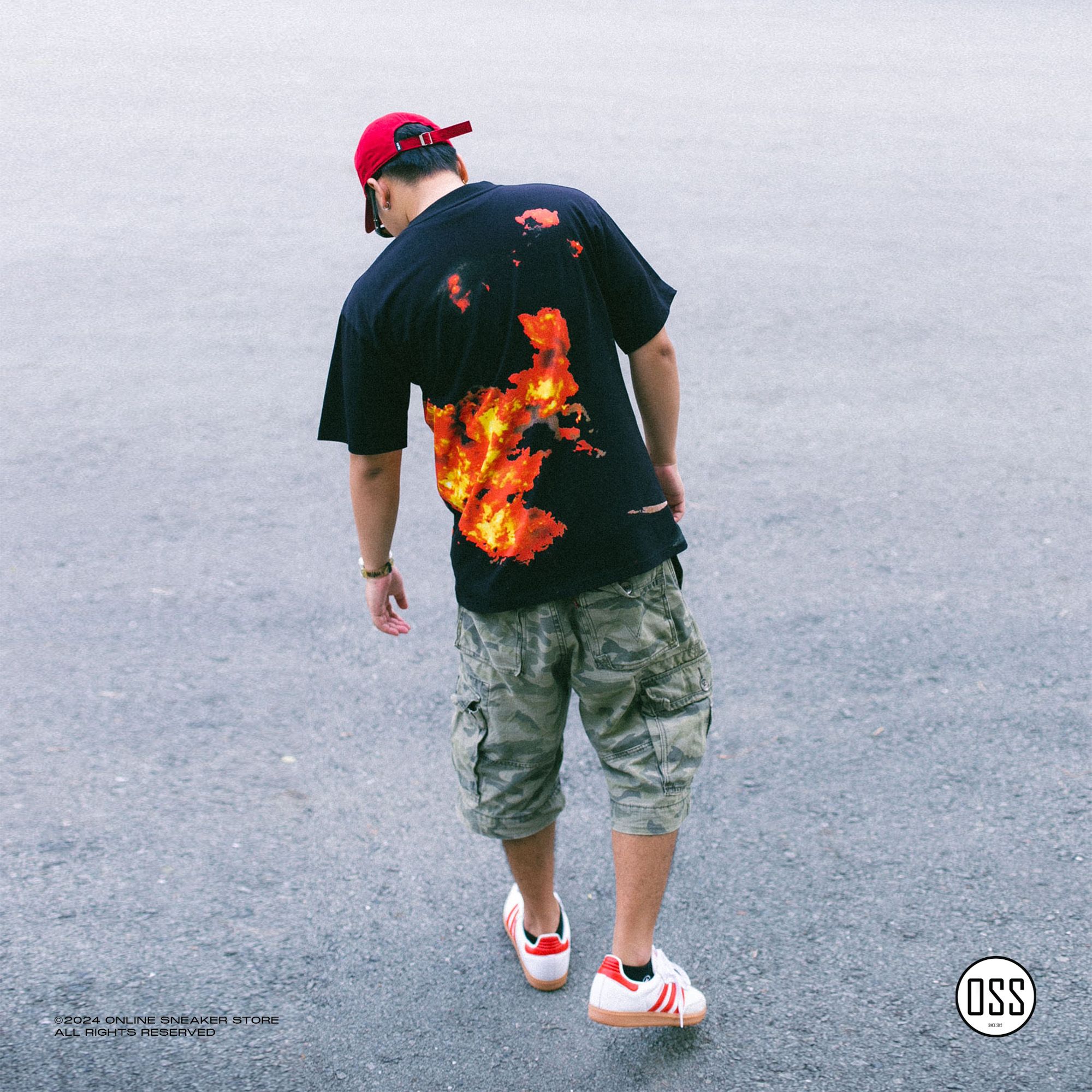 Burned F40 Tee - Black