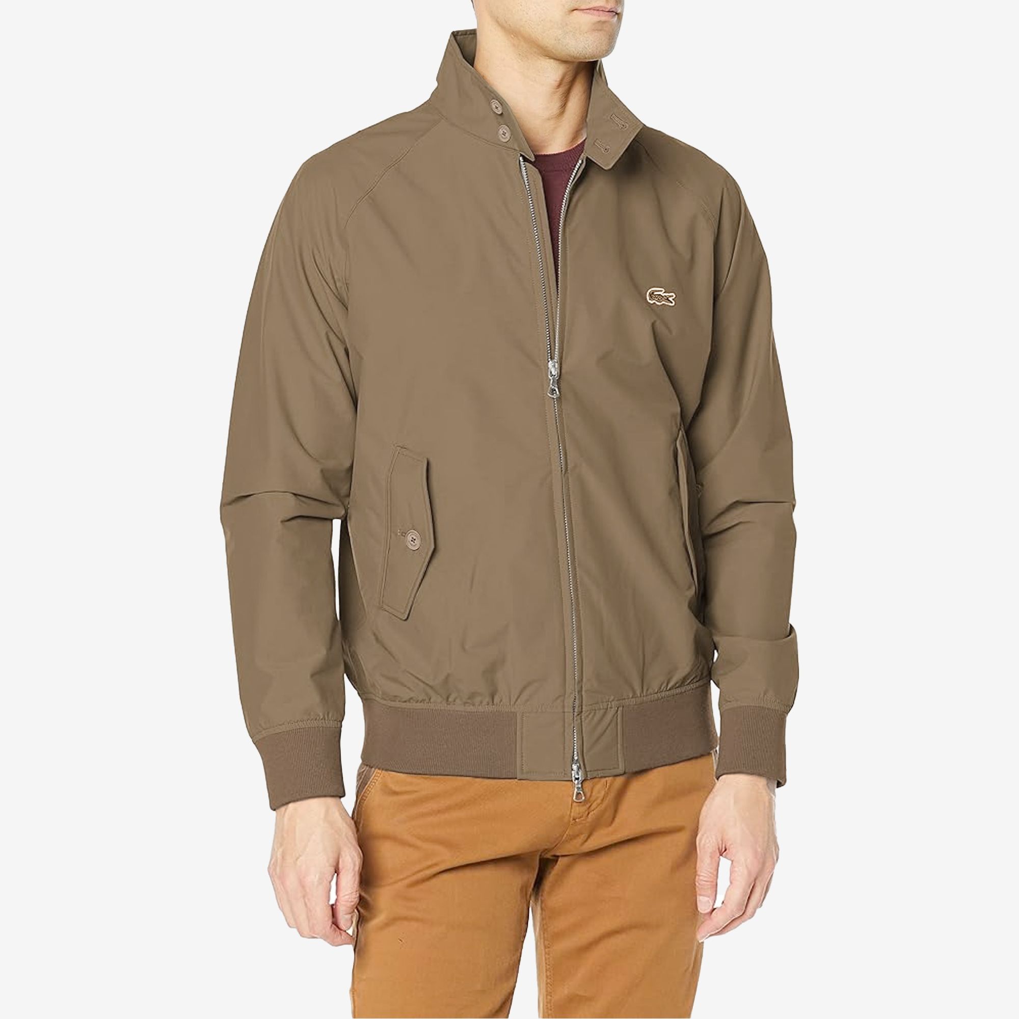  Lacoste Water-Repellent Light Twill Jacket - Beige 