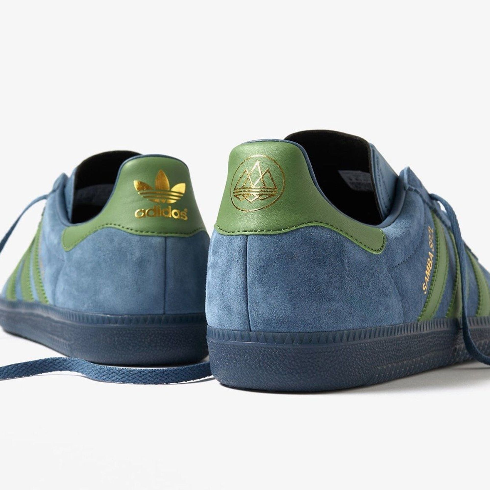END. x adidas Samba Deco SPZL - Blue