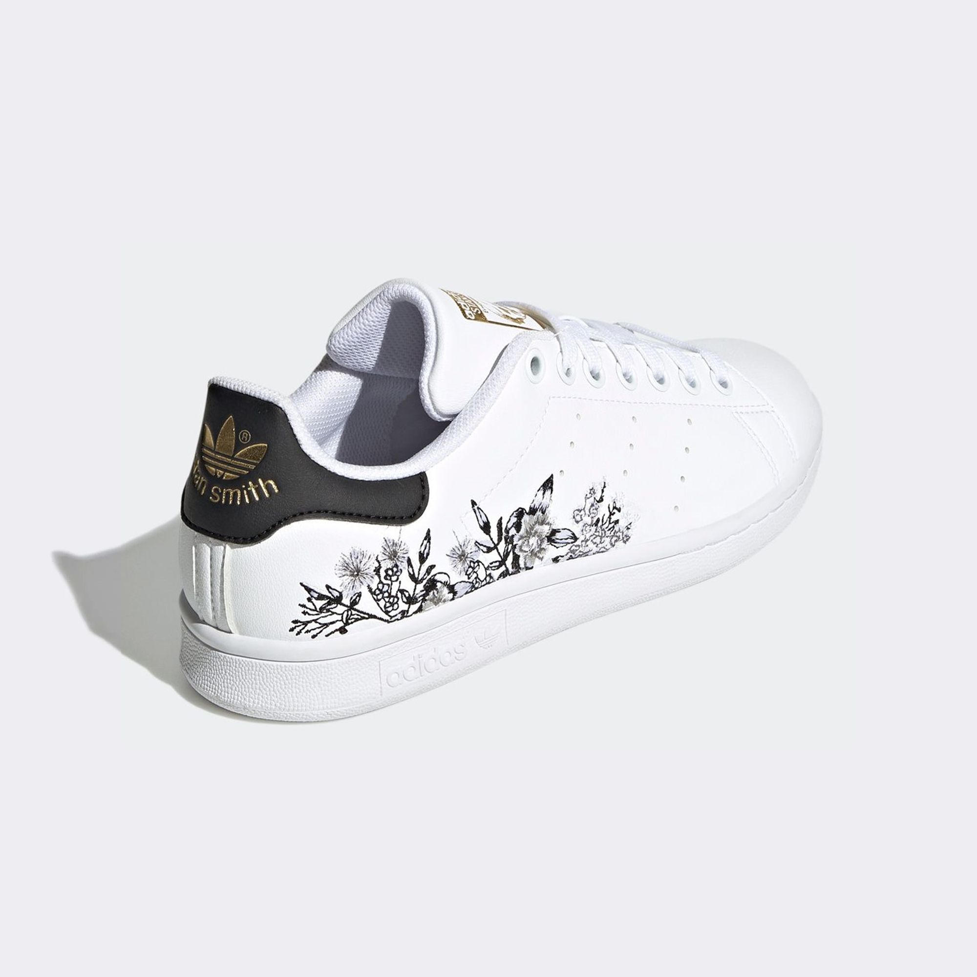  adidas Stan Smith - White / Black Floral 