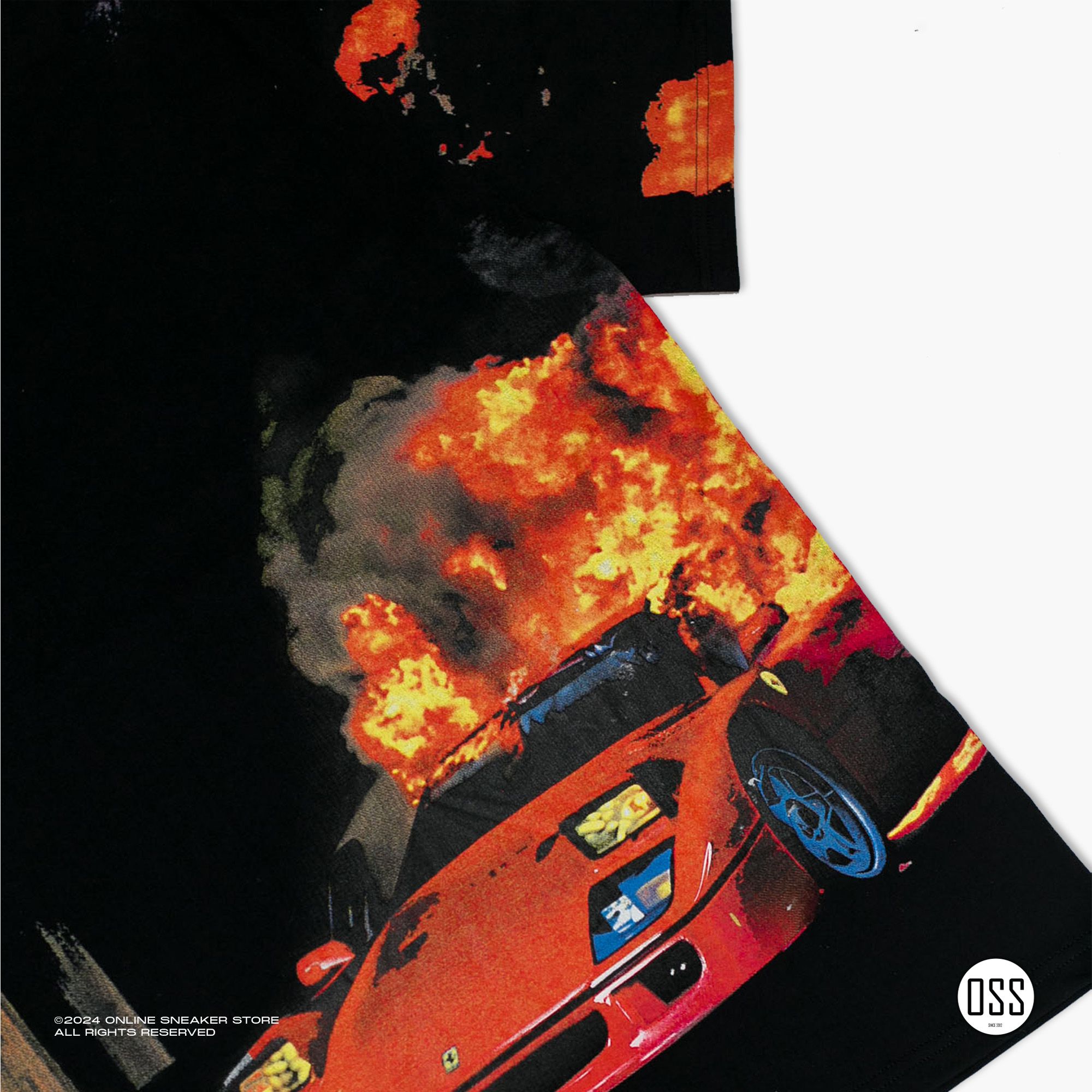 Burned F40 Tee - Black