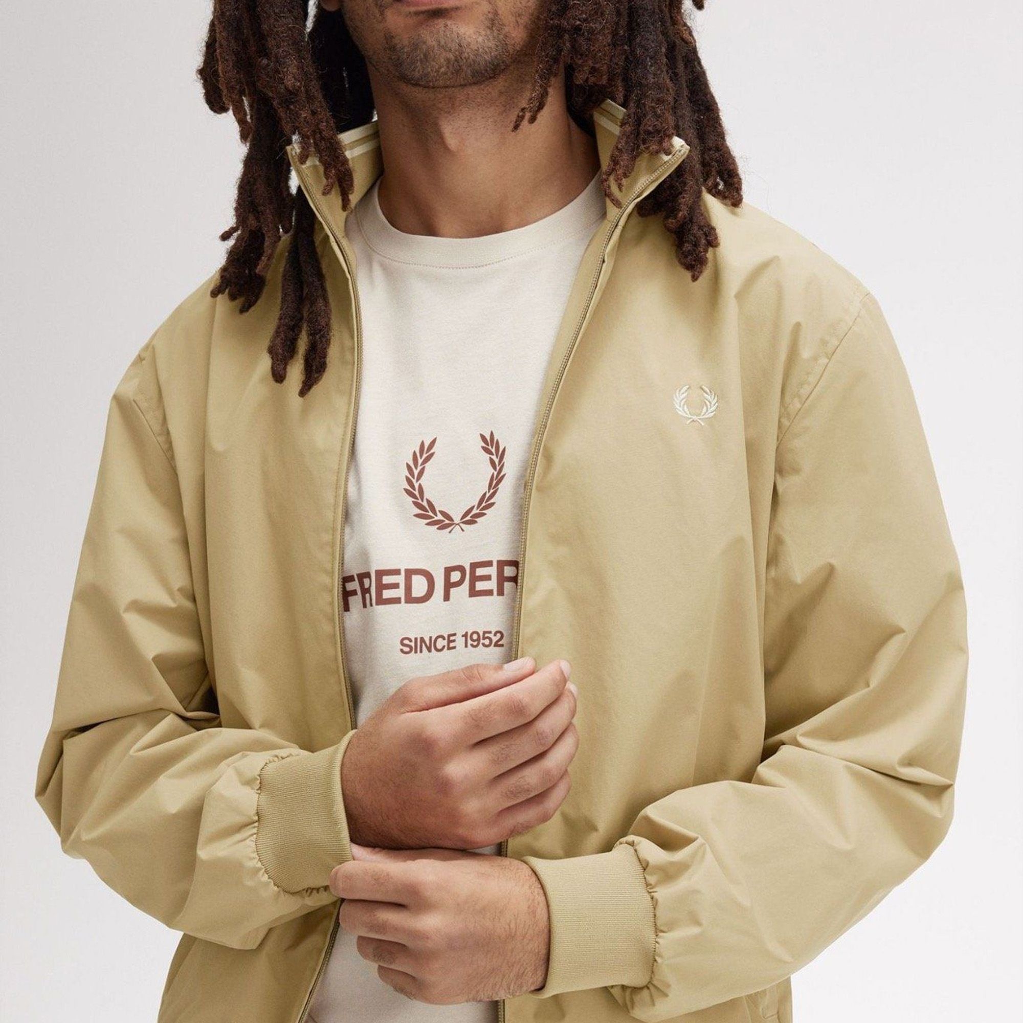 Fred Perry Brentham Jacket - Warm Stone