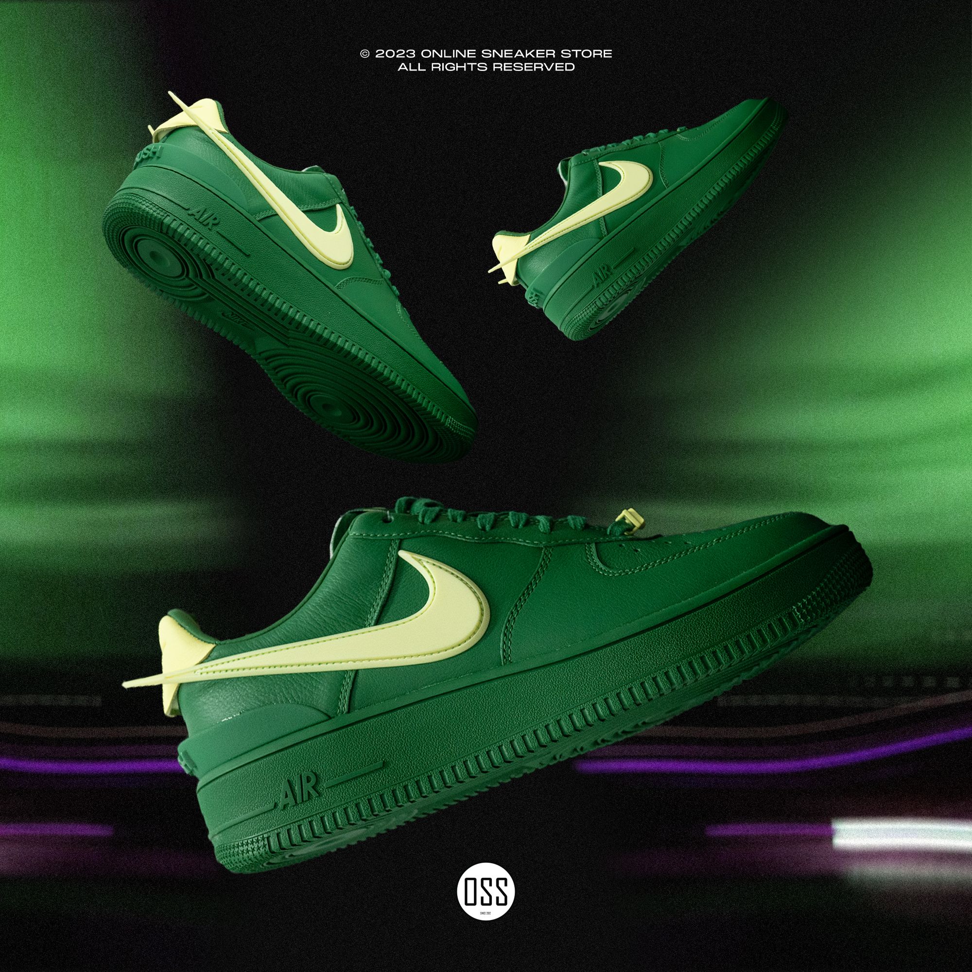 Nike Air Force 1 x AMBUSH® - Pine Green / Citron