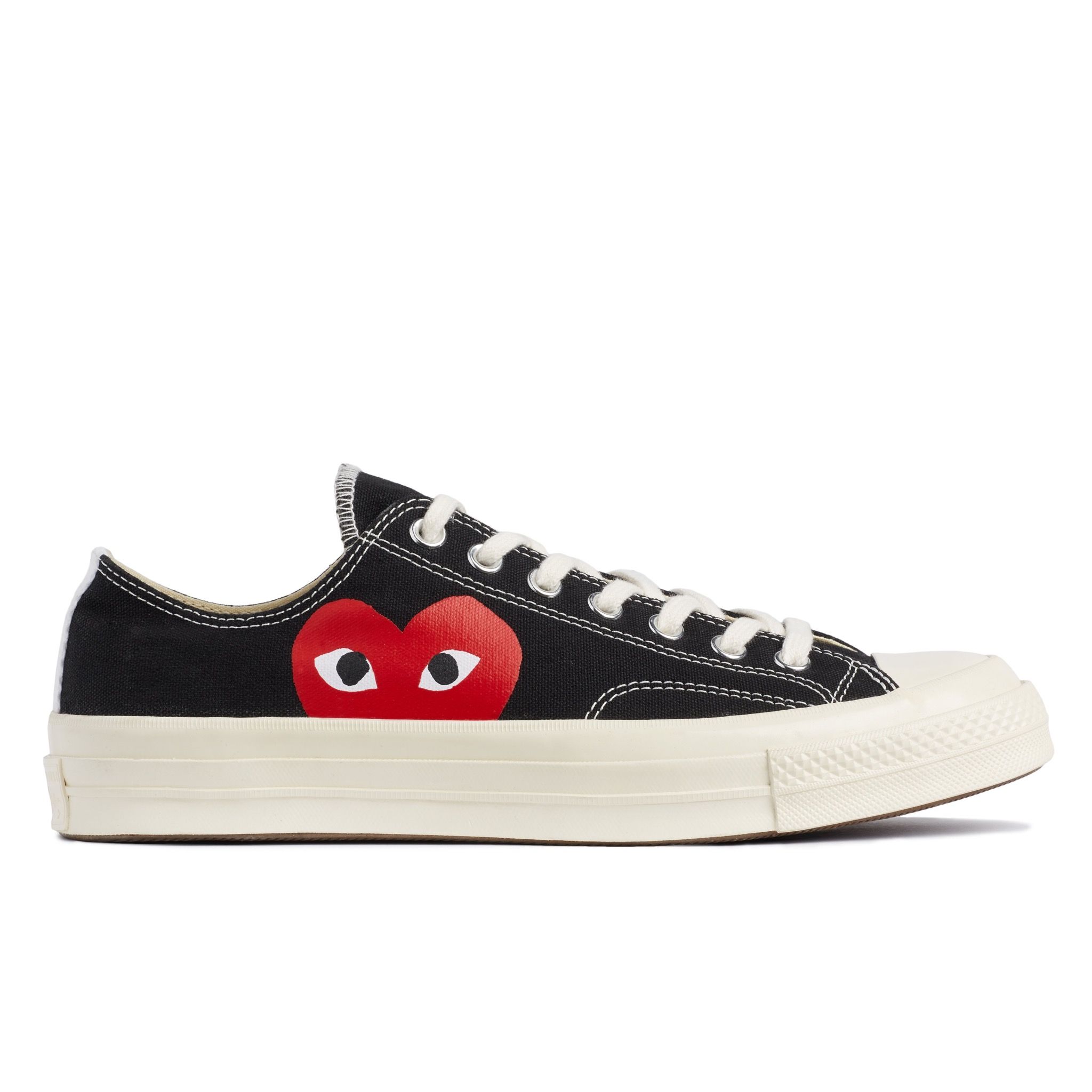 Comme des Garcons PLAY x Converse Chuck Taylor 1970s Low - Black