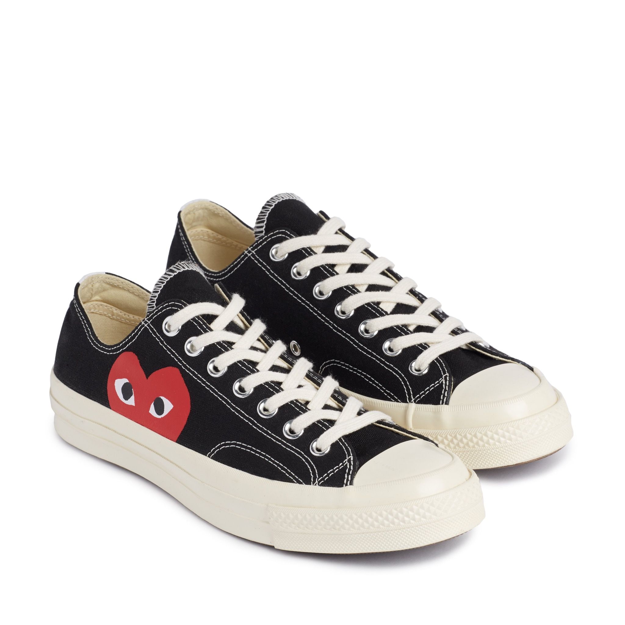 Comme des Garcons PLAY x Converse Chuck Taylor 1970s Low - Black