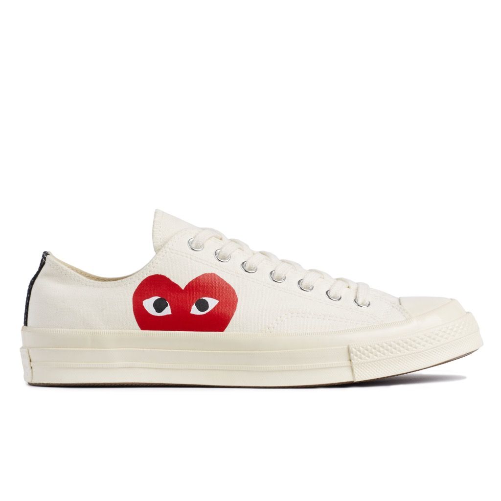 Comme des Garcons PLAY x Converse Chuck Taylor 1970s Low - Off White