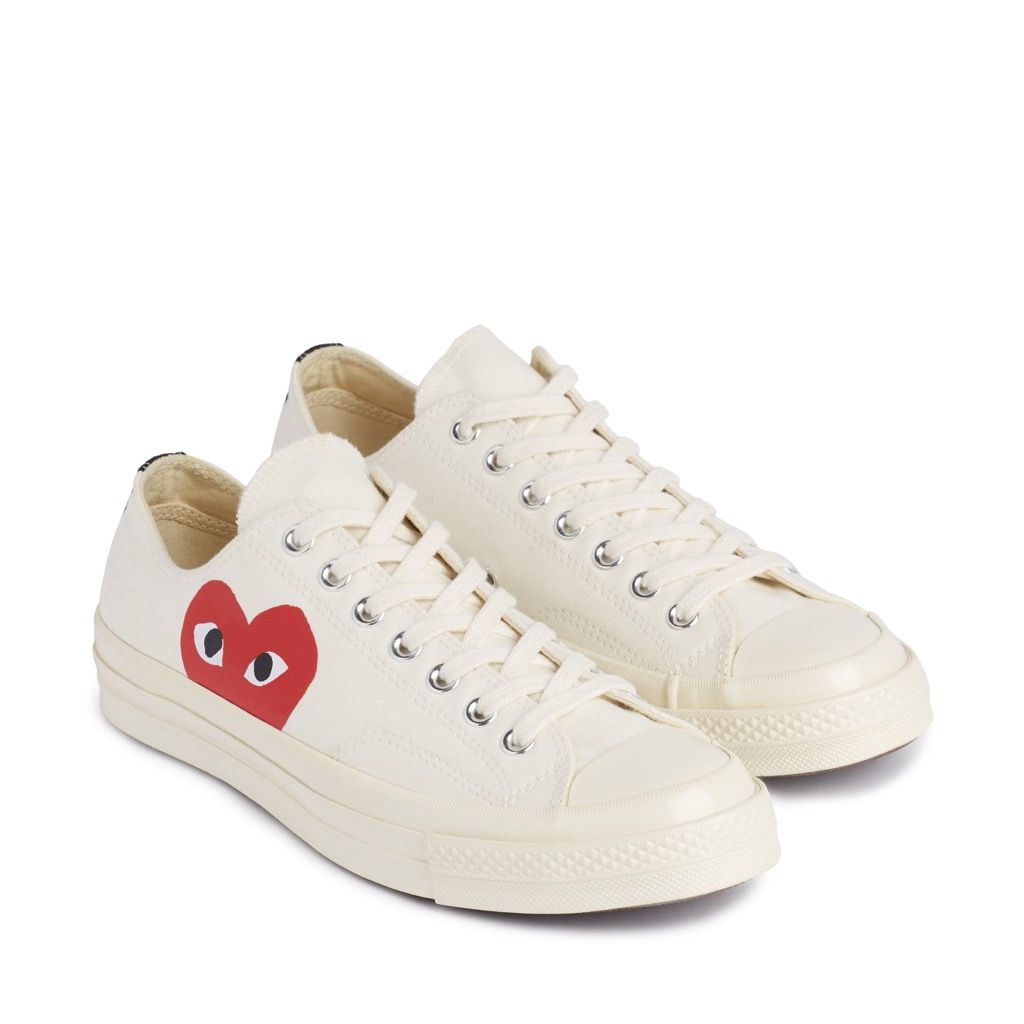 Comme des Garcons PLAY x Converse Chuck Taylor 1970s Low - Off White