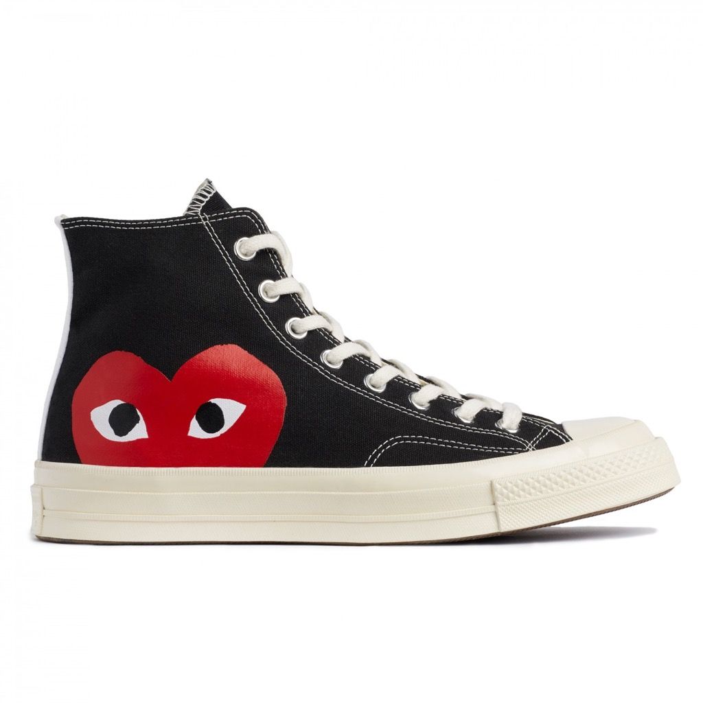 Comme des Garcons PLAY x Converse Chuck Taylor 1970s High - Black