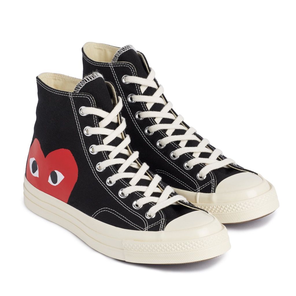 Comme des Garcons PLAY x Converse Chuck Taylor 1970s High - Black