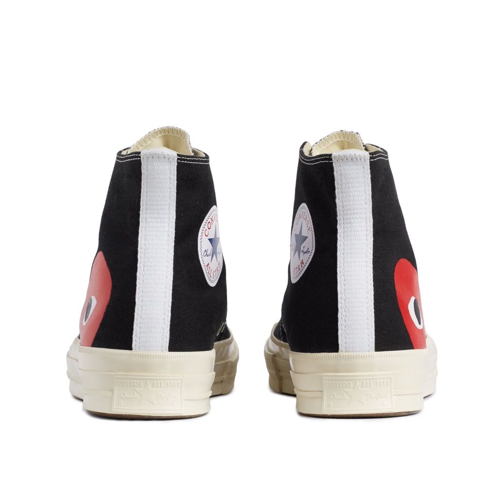 Comme des Garcons PLAY x Converse Chuck Taylor 1970s High - Black