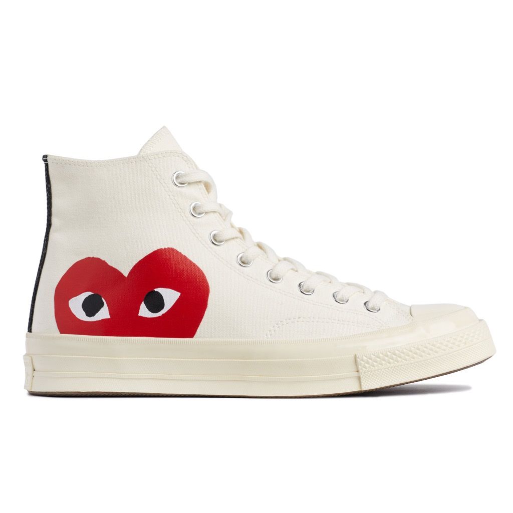 Comme des Garcons PLAY x Converse Chuck Taylor 1970s High - Off White