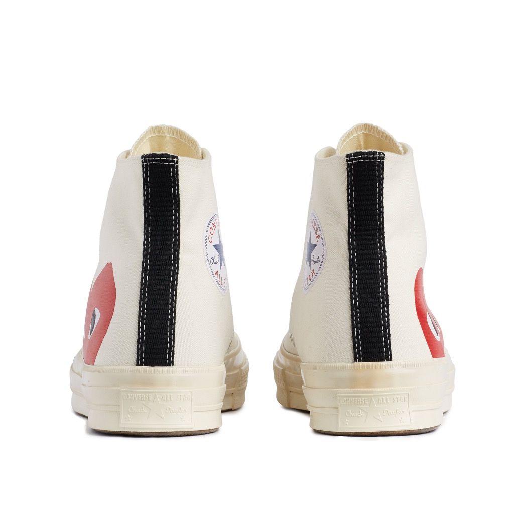 Comme des Garcons PLAY x Converse Chuck Taylor 1970s High - Off White