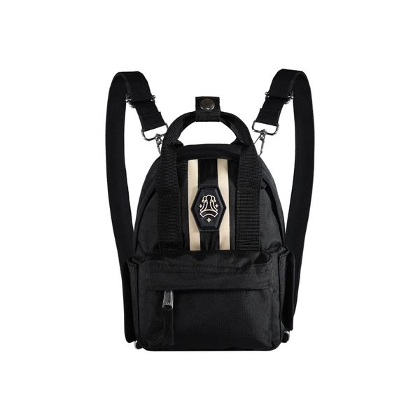  FRONT The Pawn New Wave Mini Backpack D523 - BLACK - S 