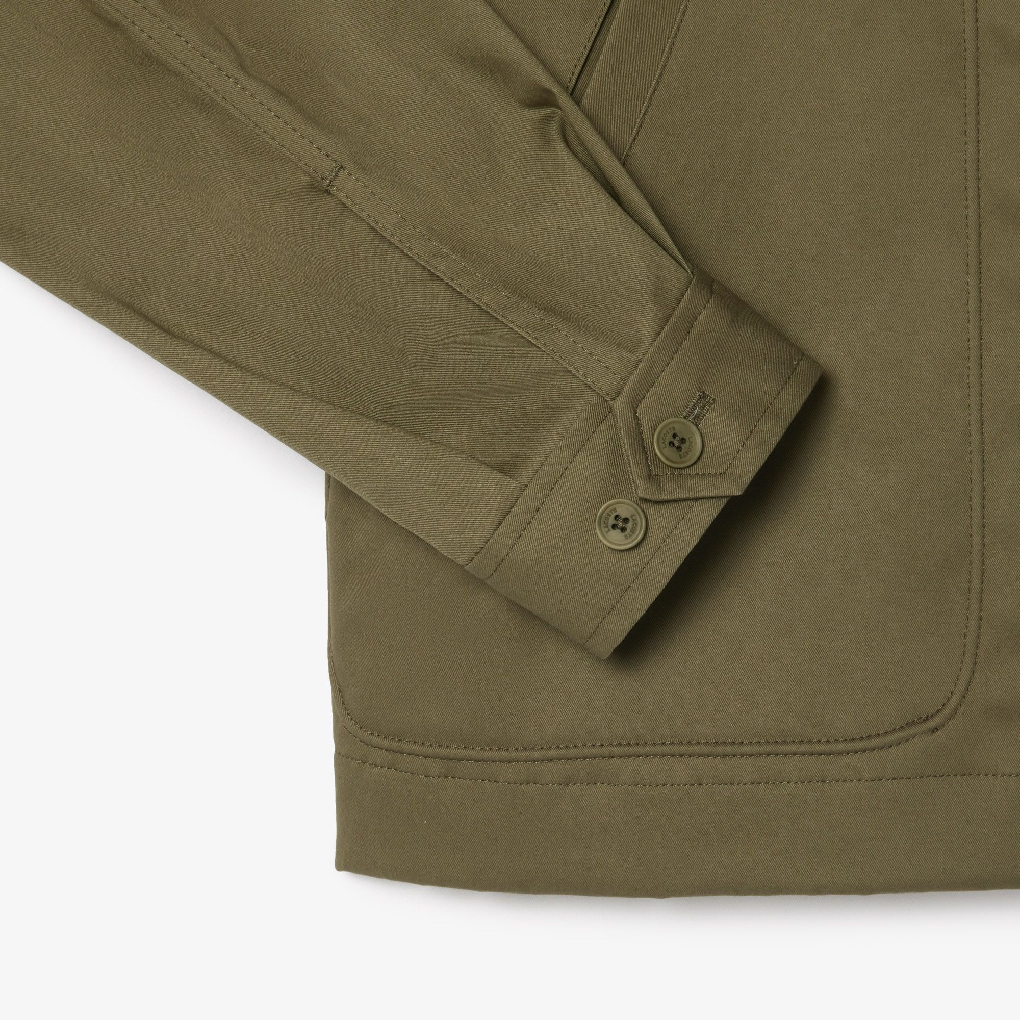  Lacoste Water-Repellent Lightweight Twill Jacket - Green 