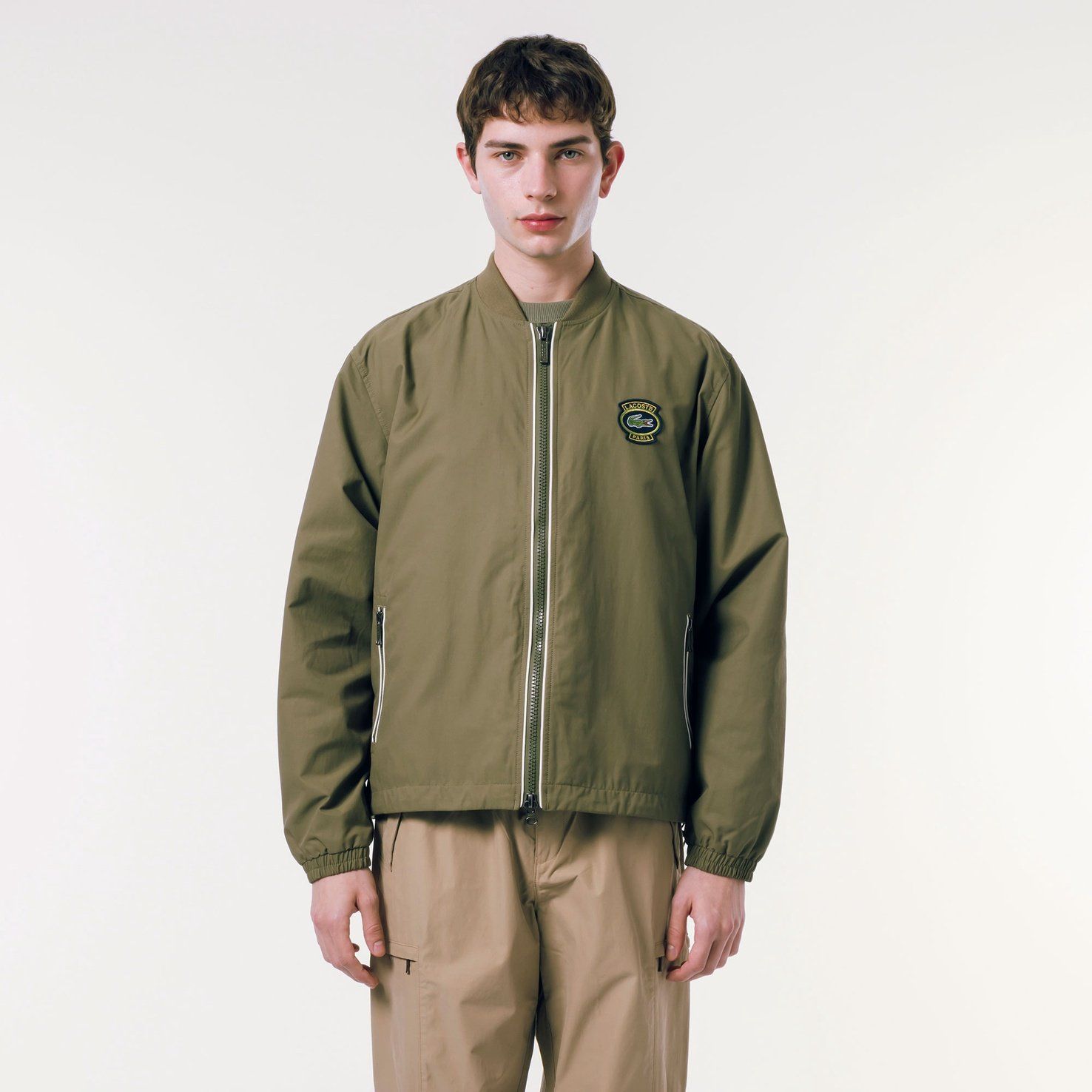 Lacoste Lightweight Bomber Jacket - Khaki