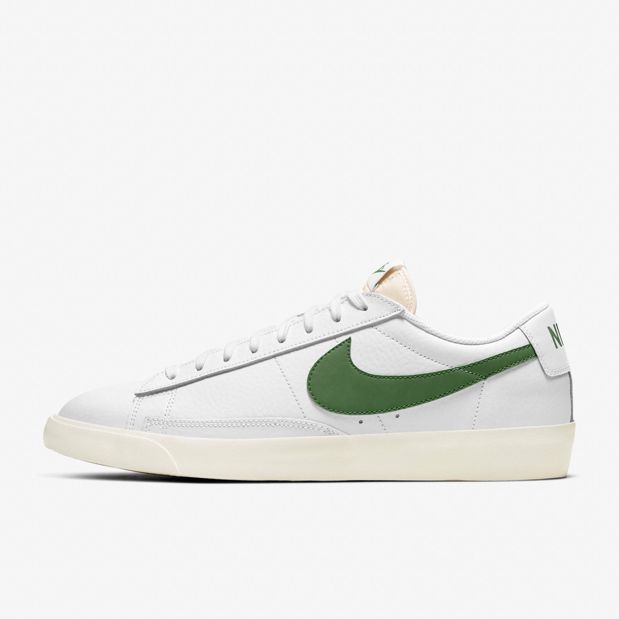 Nike Blazer Low Leather - White/Forest Green