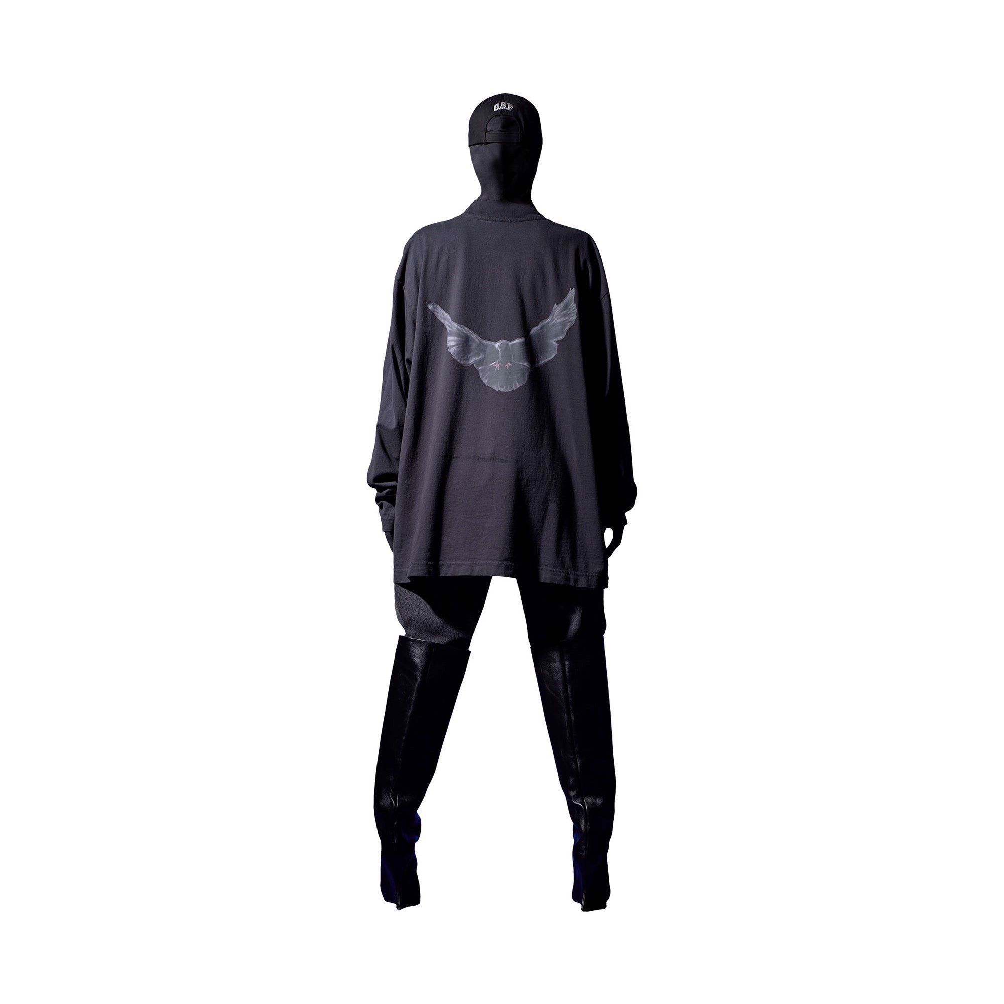 YEEZY GAP engineered by Balenciaga Dove Long-Sleeve Tee - Dark Grey