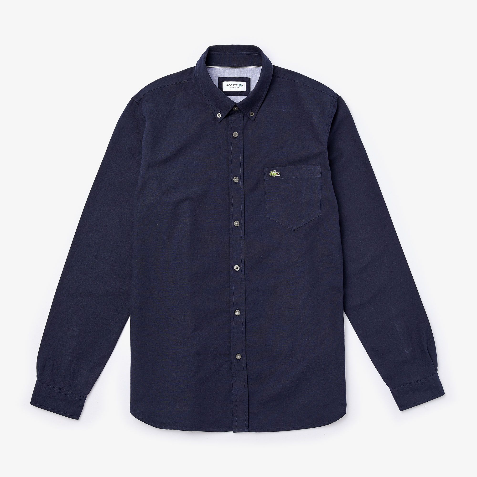  Lacoste Oxford Cotton Shirt - Dark Navy (Regular) 