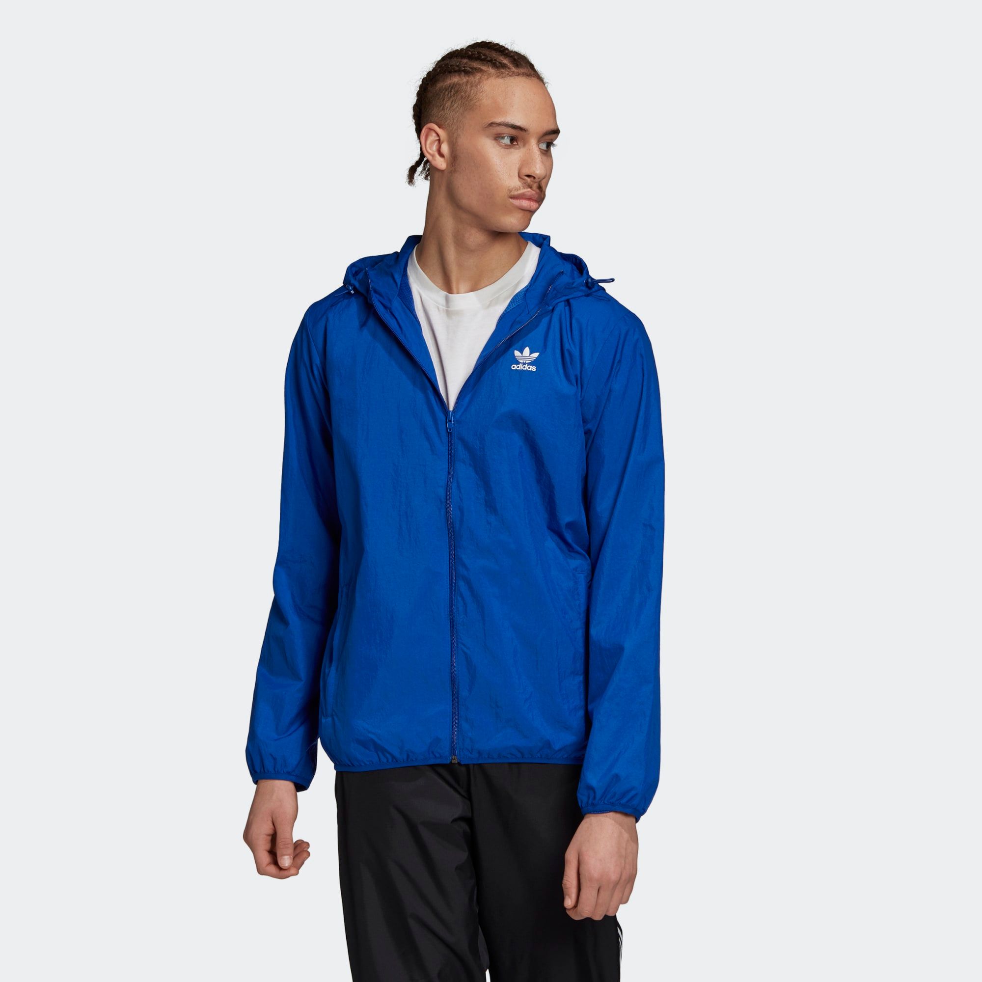 adidas Trefoil Essentials Windbreaker - Royal Blue