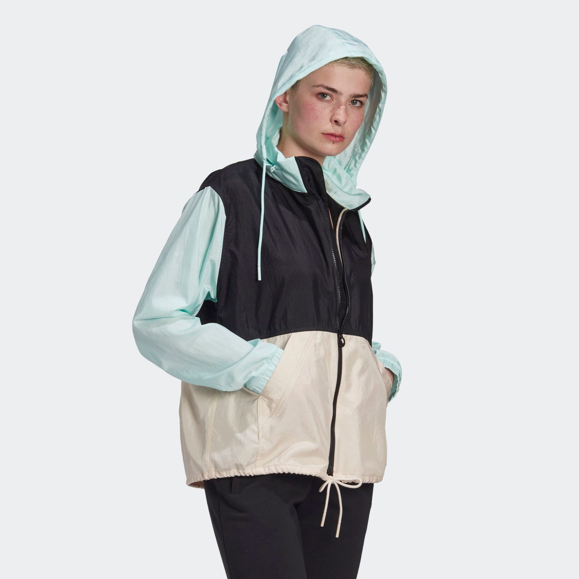 adidas Colorblock Windbreaker - Ice Mint
