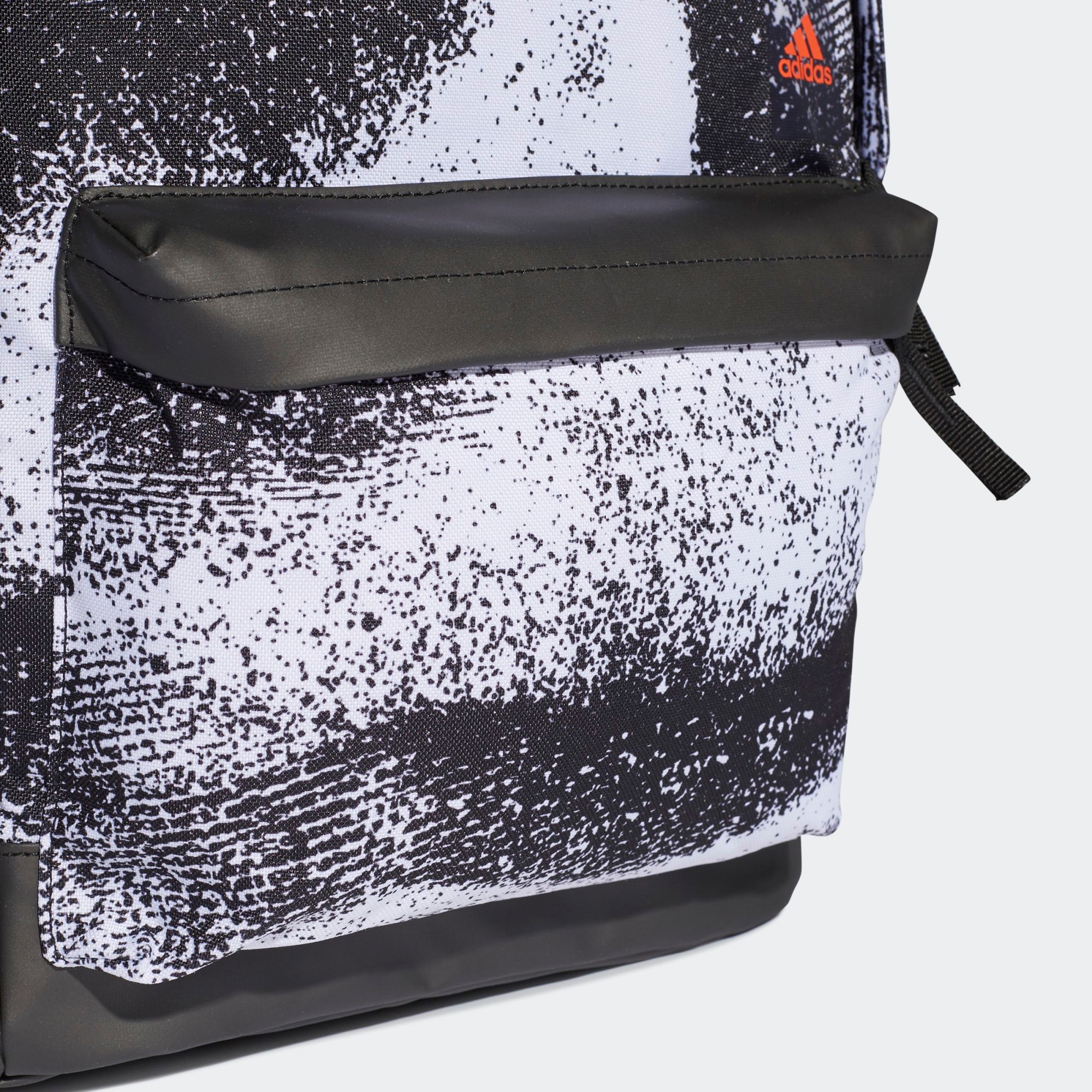 adidas Classic Print Pocket Backpack - Black